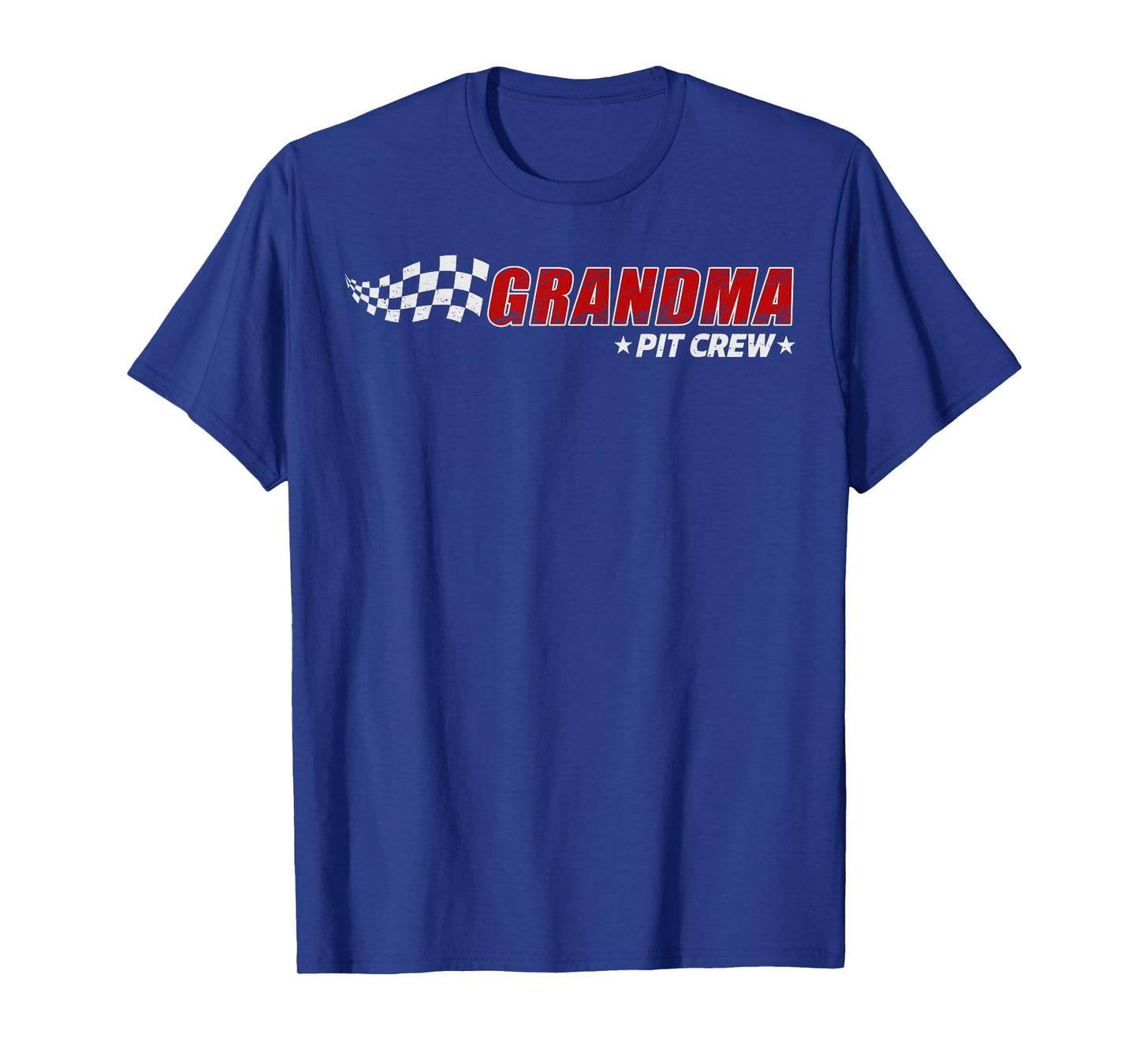 Grandma Pit Crew Race Car Birthday Family Matching Pit Crew T-Shirt