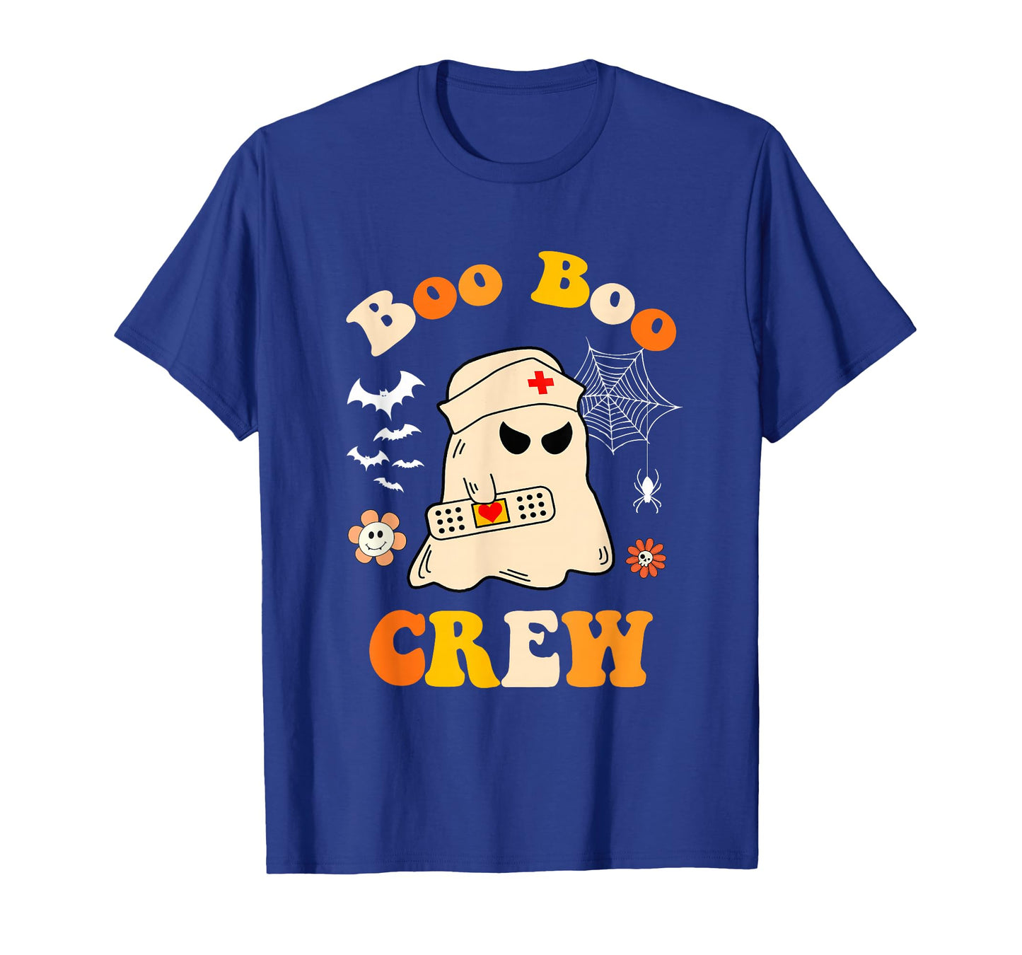 Groovy Boo Boo Crew Nurse Women Funny Ghost Nurse Halloween T-Shirt