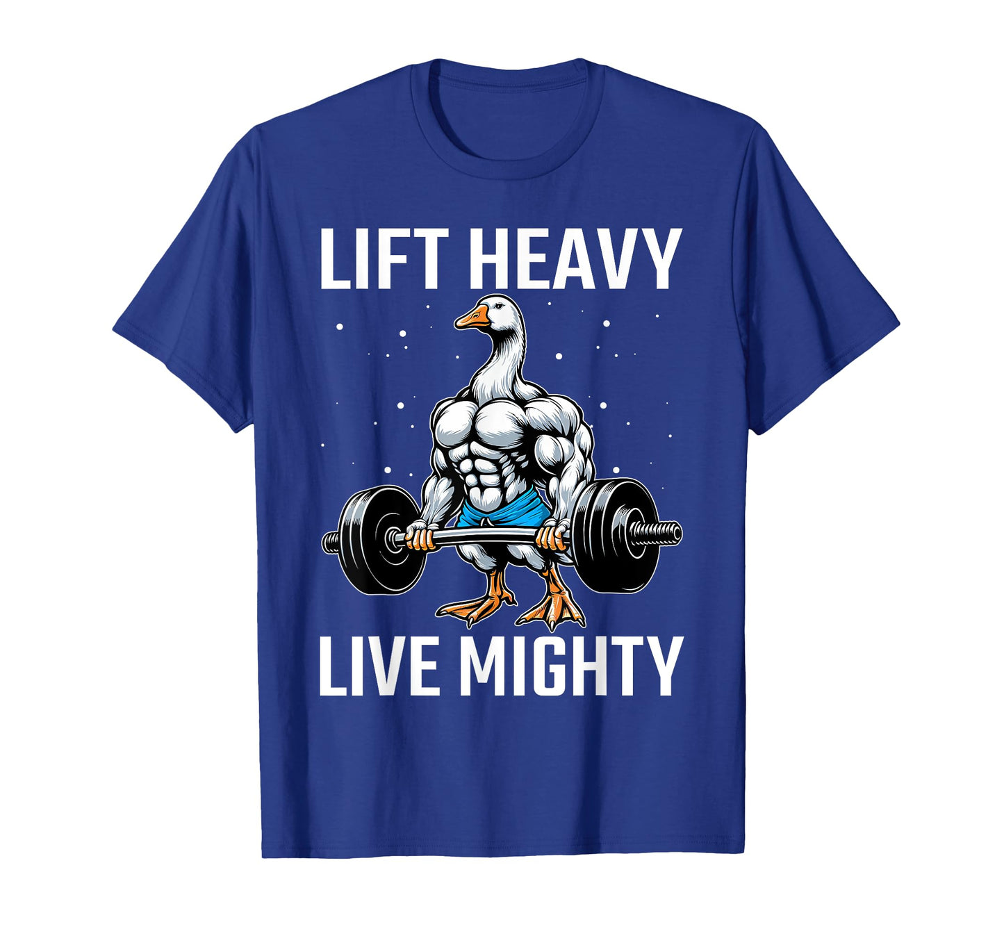 Lifting Laughs and Weights Funny Goose Lover Gym Fitness T-Shirt
