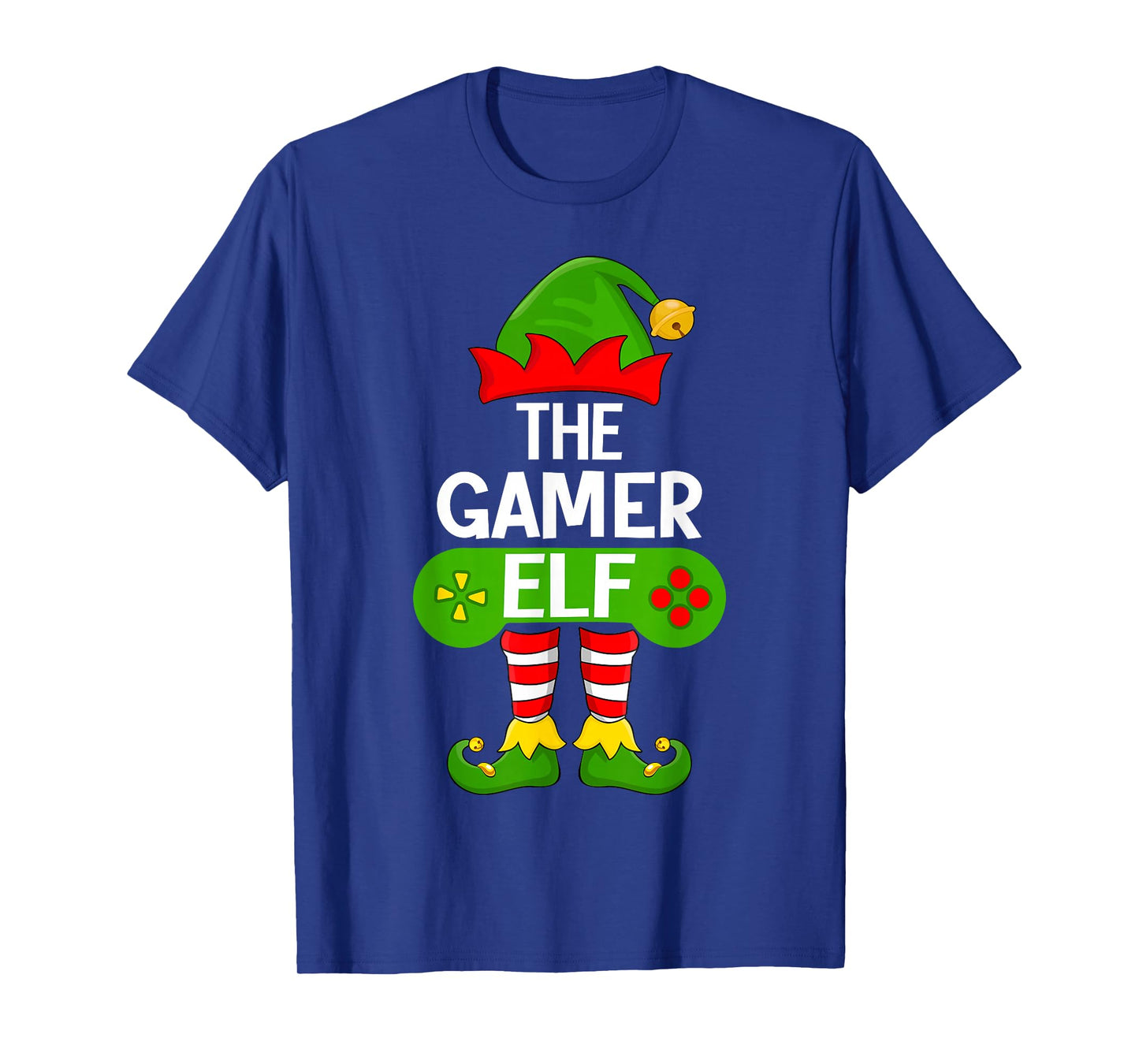 Gamer Elf Xmas Matching Family Elf Squad Christmas T-Shirt