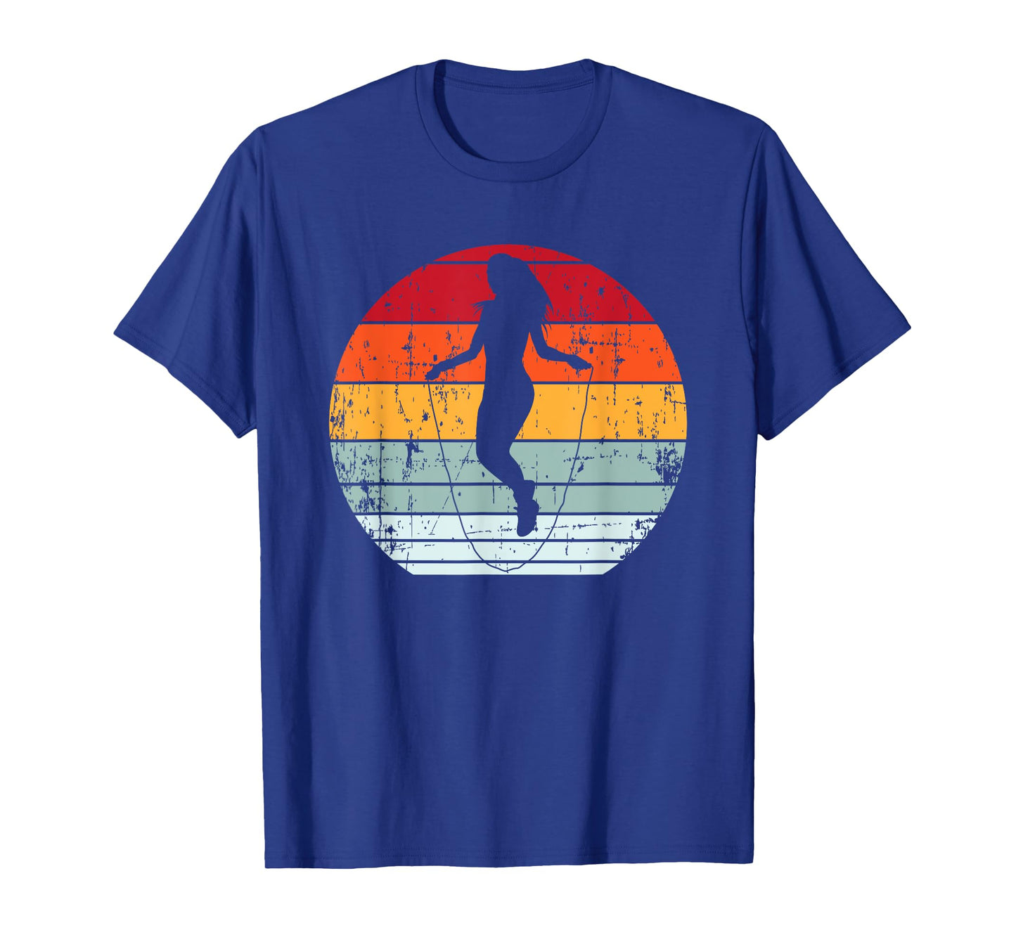 Vintage Jump Rope Skipping Funny Fitness Gift For Men Women T-Shirt