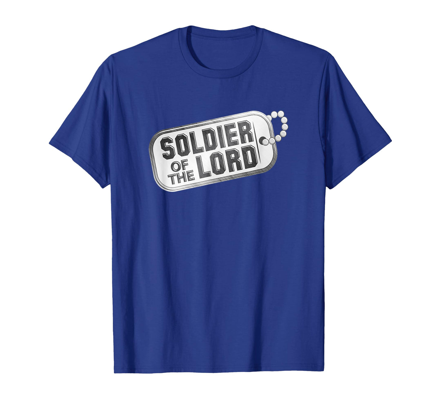 Servant of Christ Christian Faith Soldier for Jesus Dog Tag Men T-Shirt