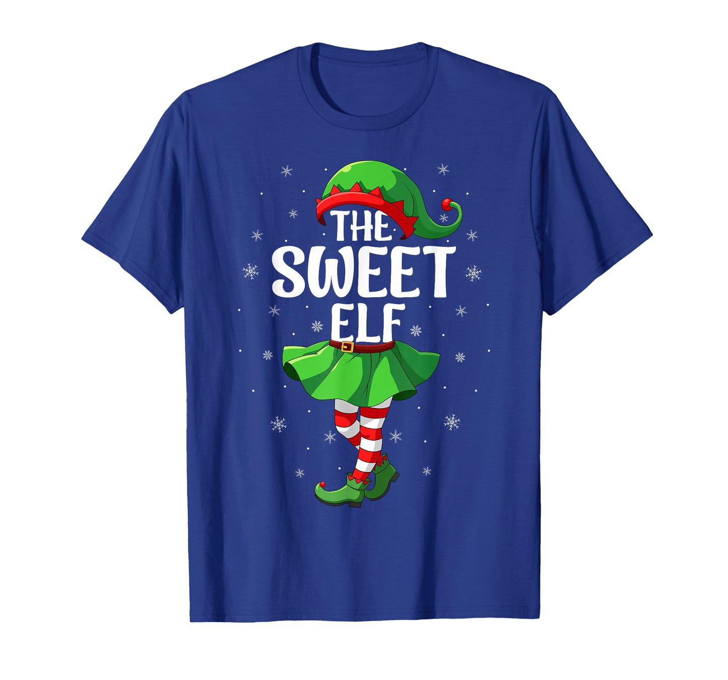 Sweet Elf Christmas Girls Women Elf Squad Xmas Family T-Shirt