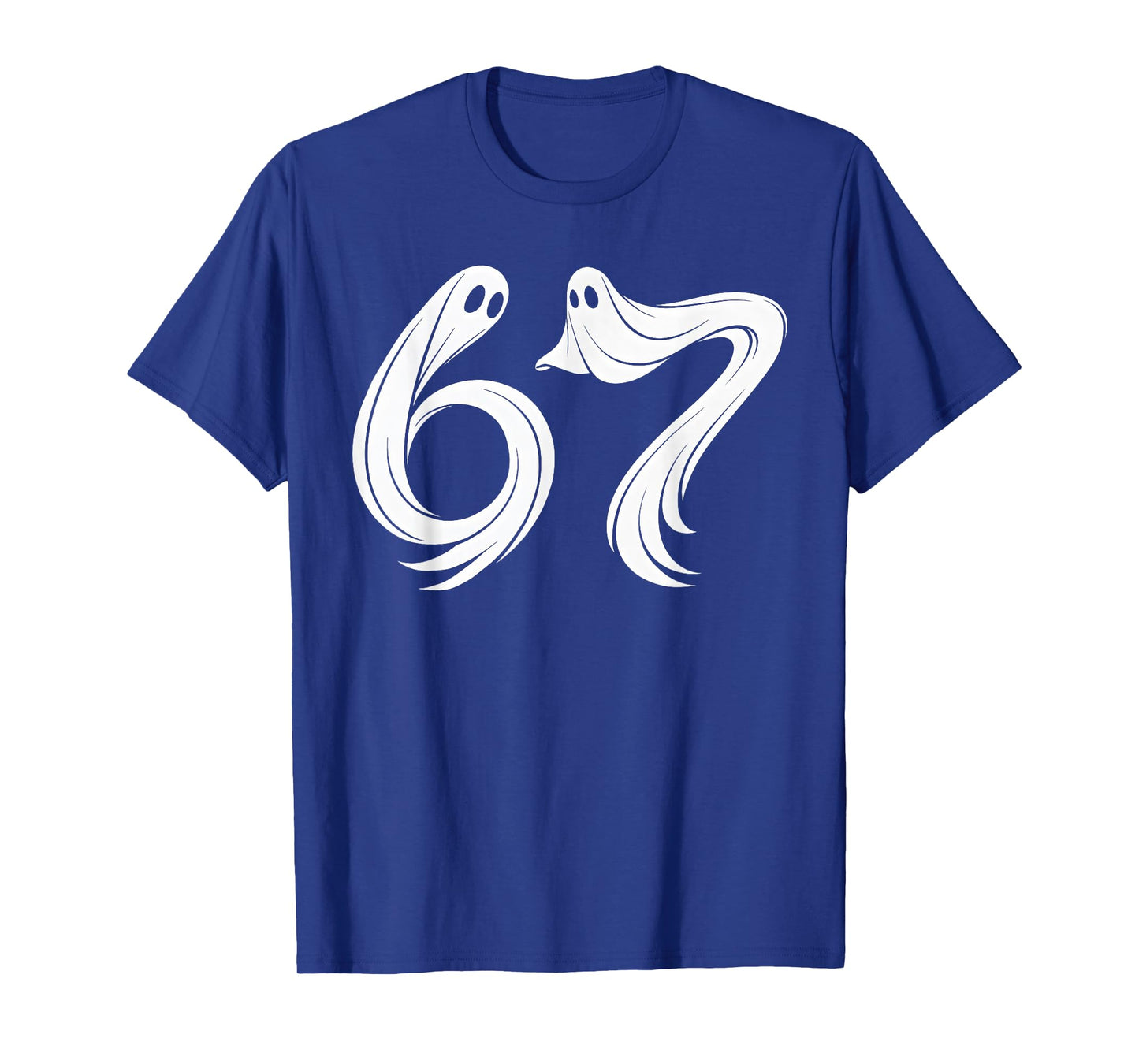 Funny Six Seven 6 7 Meme 67 Design Ghost Halloween Costume T-Shirt