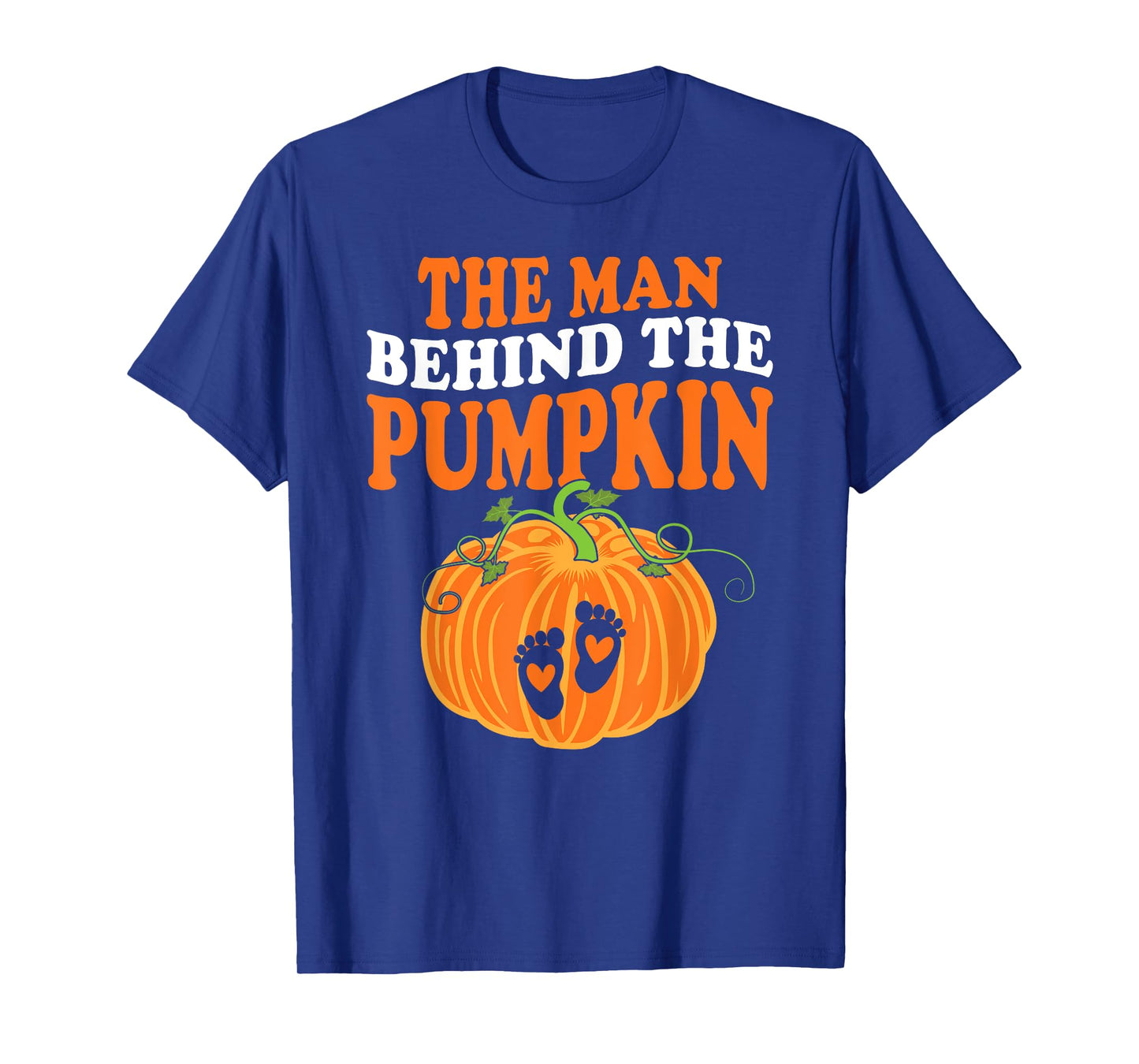 The Man Behind The Pumpkin Dad Halloween Pregnancy Reveal T-Shirt