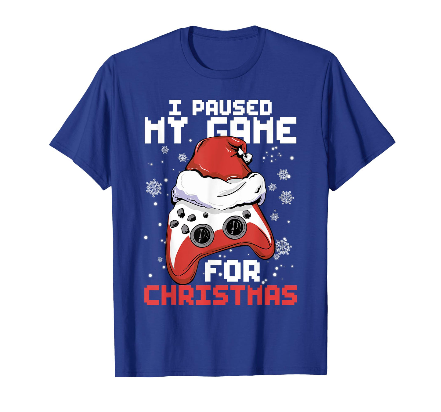 Funny Gamer Christmas Gaming Santa Hat Controller Boy T-Shirt