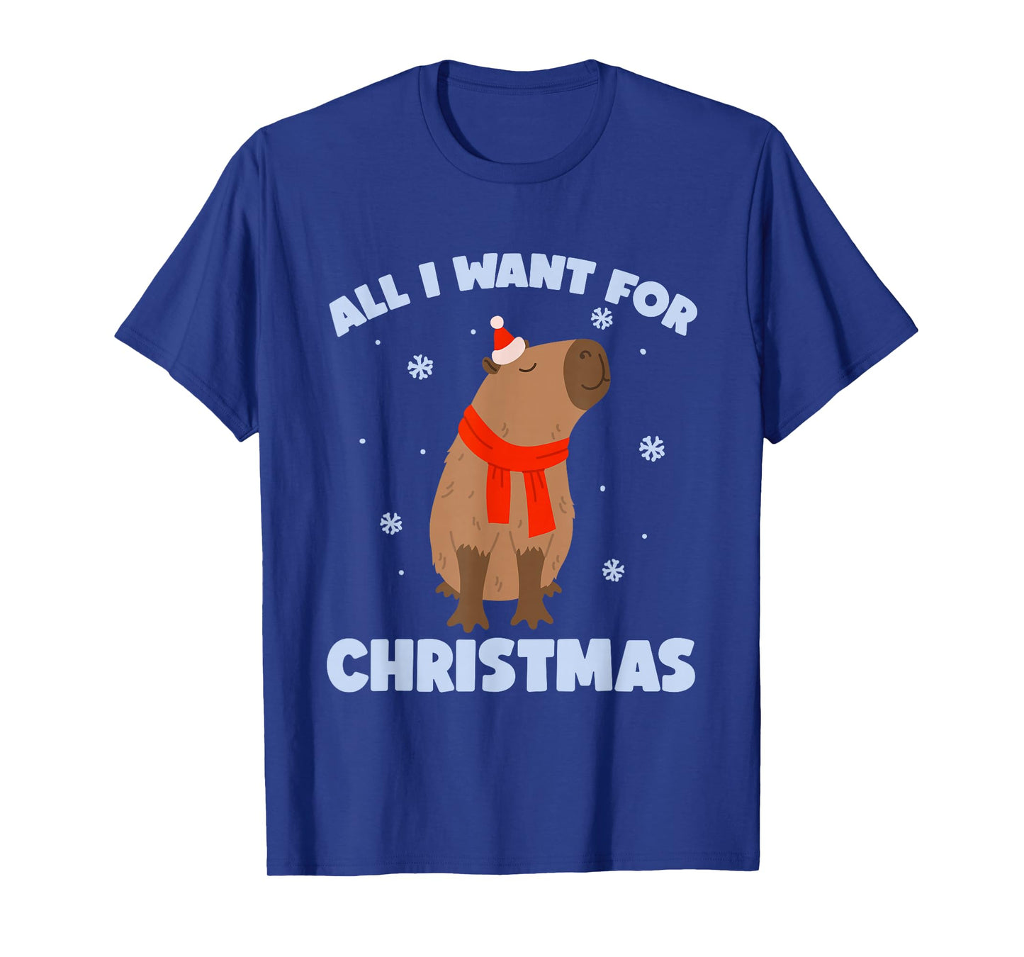 Want for Christmas is Capy | Christmas Capybara Santa T-Shirt