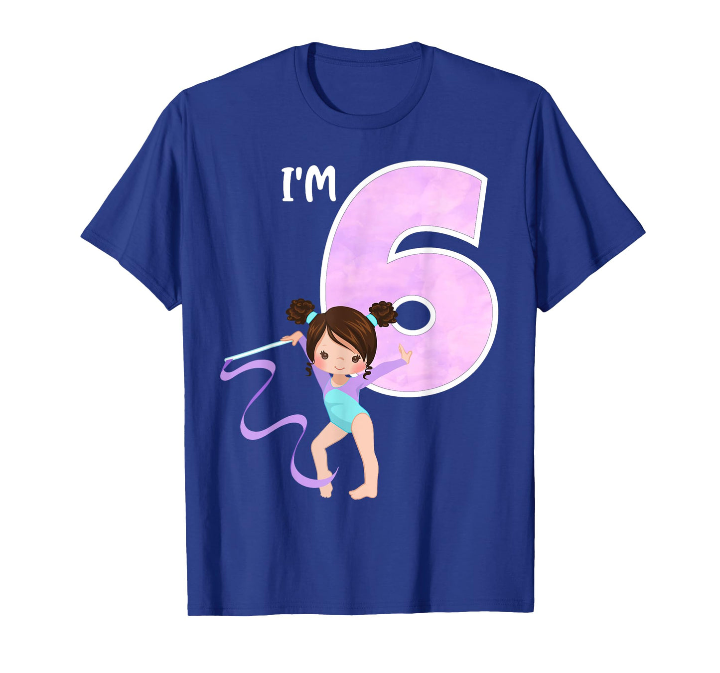 Girl's 6 Year Old Gymnast 6th Birthday Party Gymnastics T-Shirt