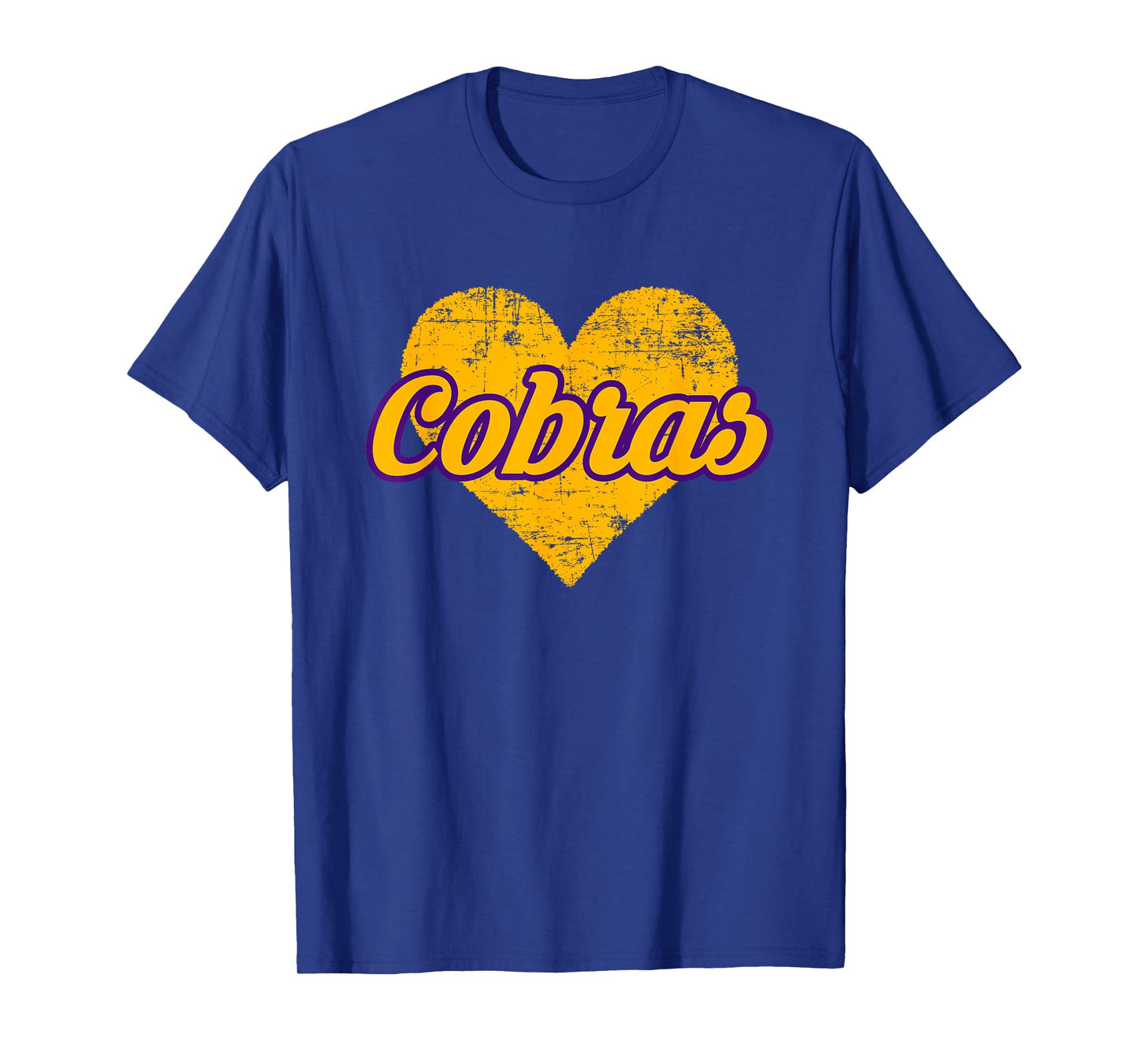 Fountain Lake Cobras Over Heart T-Shirt