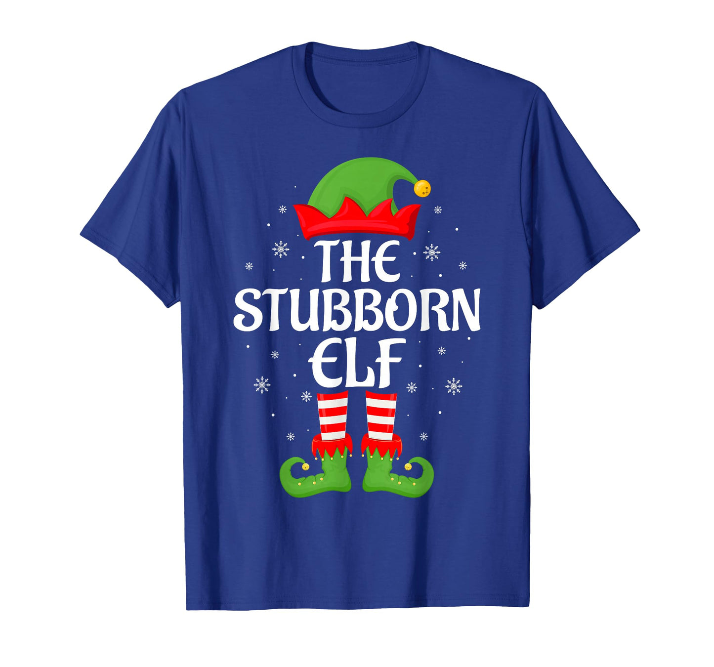 Stubborn Elf Xmas Family Matching Elf Squad Christmas T-Shirt