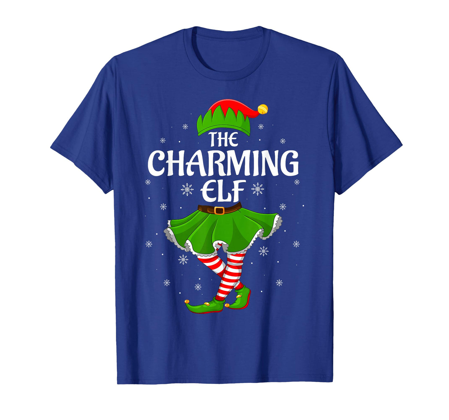 Charming Elf Christmas Family Girls Women Elf Squad Xmas T-Shirt