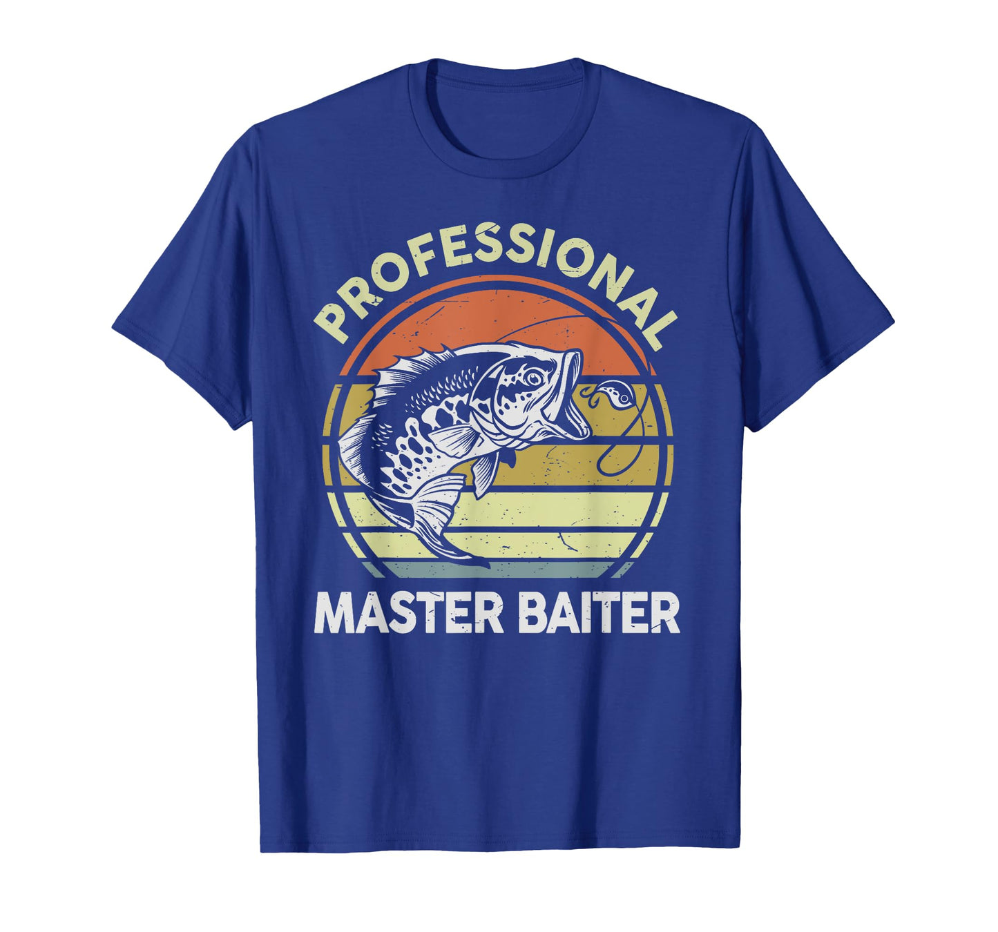 Fishing-Shirt Professional Master-Baiter Funny Dad Vintage T-Shirt