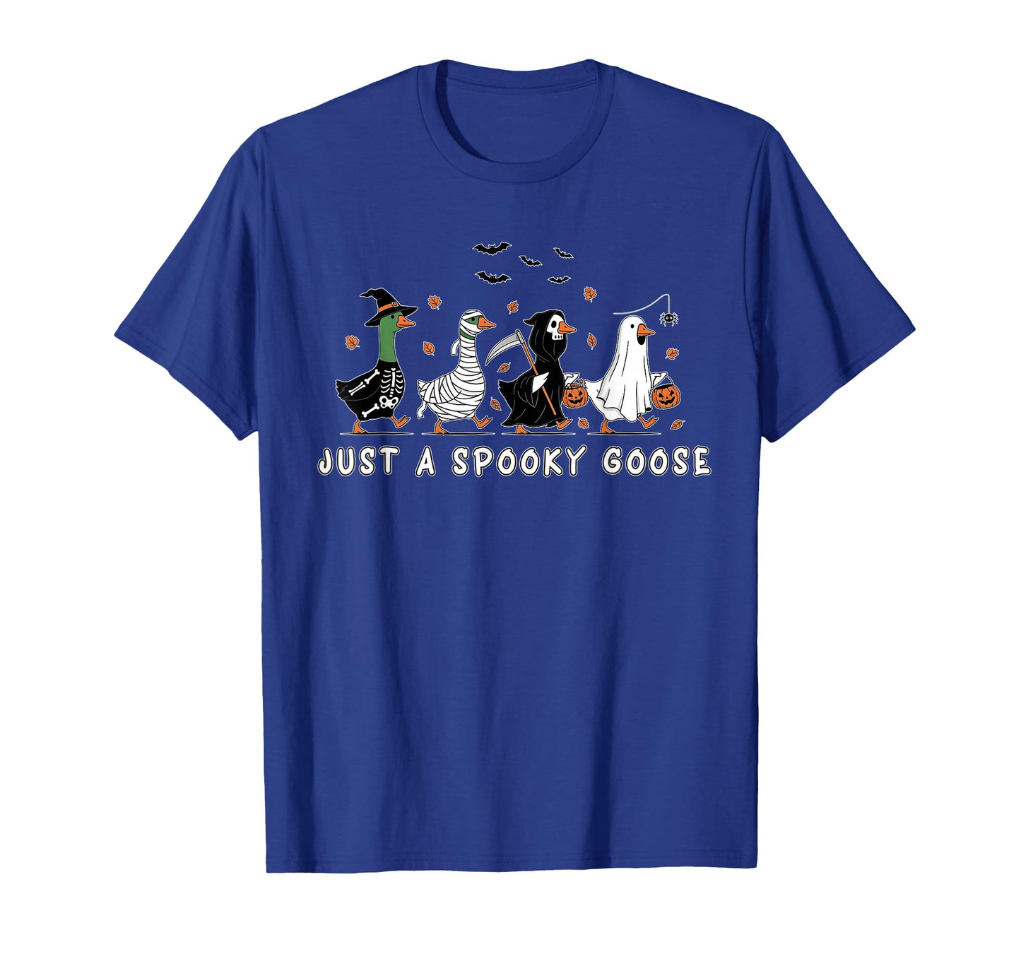 Just A Spooky Goose Halloween Silly Goose Funny Halloween T-Shirt