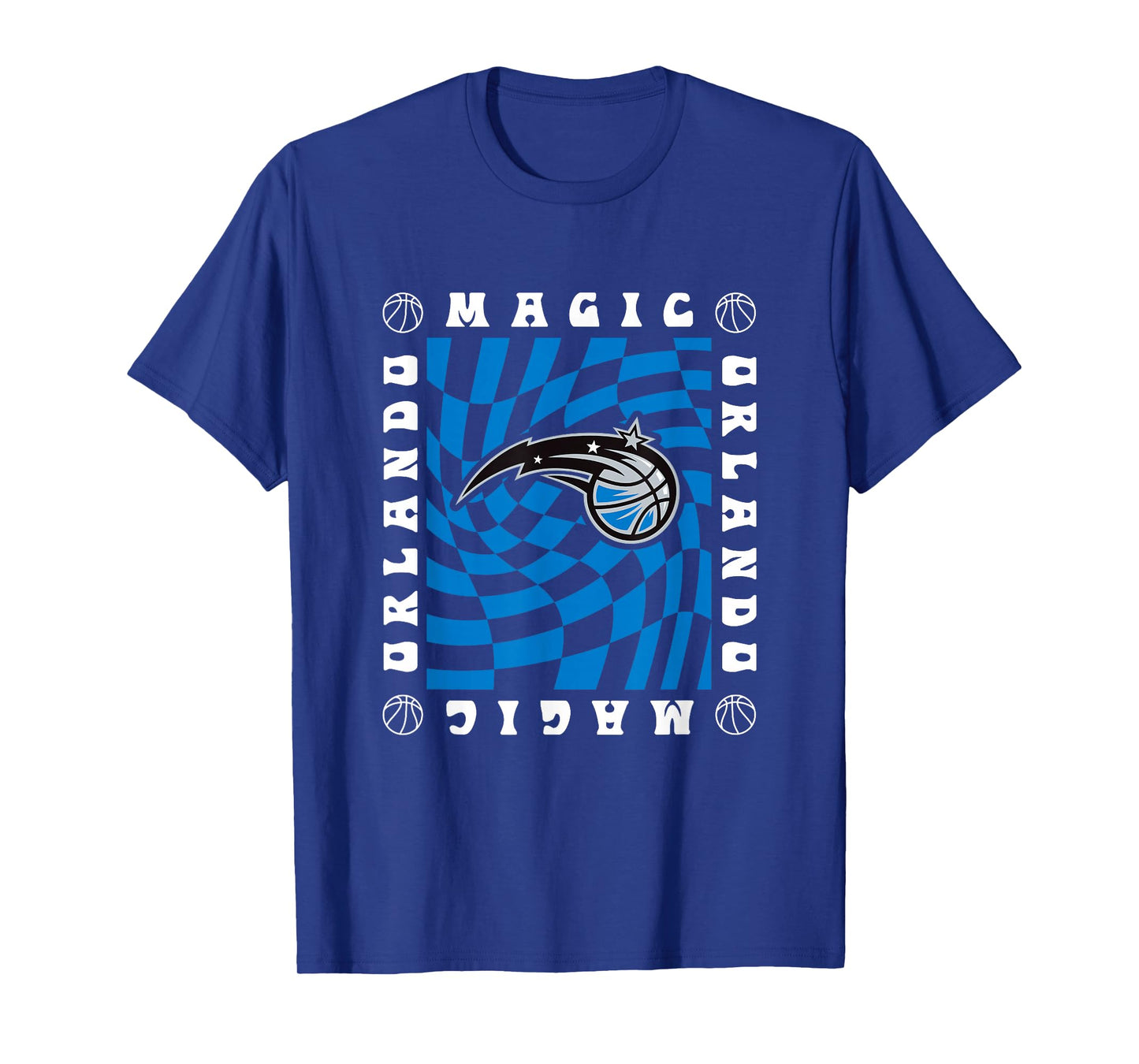 NBA Orlando Magic Retro Checkerboard Wave T-Shirt