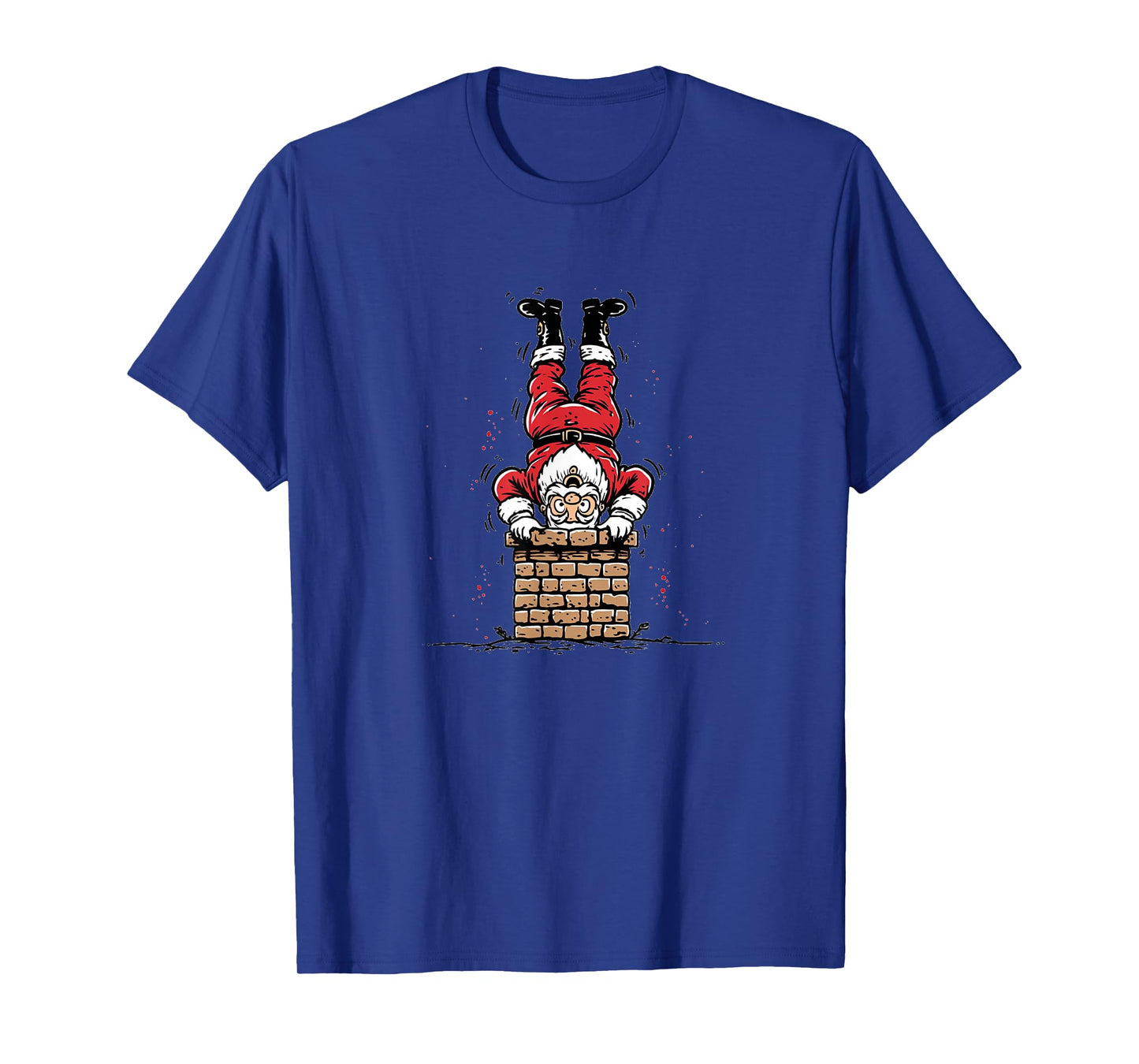 Pretty Santa Claus with Chimney Look for Boys and Girls T-Shirt
