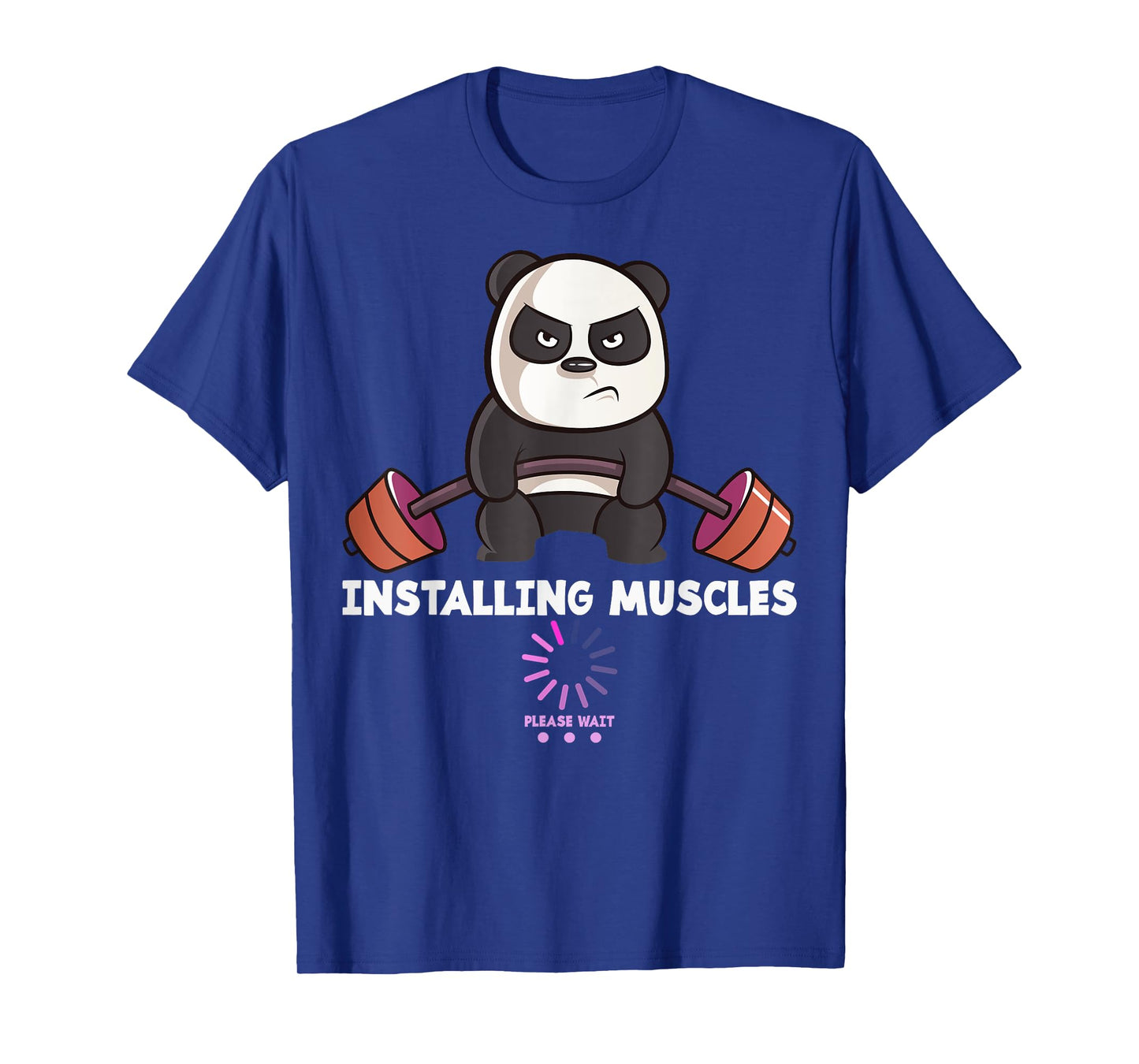 Panda Weightlifting Gym Workout Humor Deadlift Inspirational T-Shirt