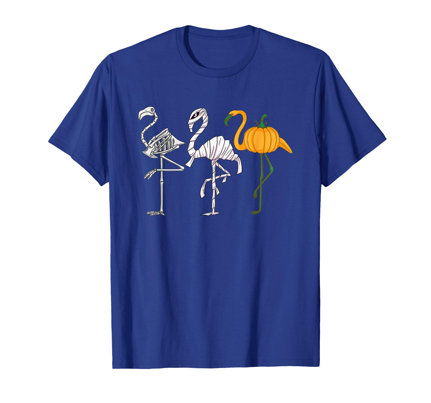 Flamingo Funny Halloween Costume 2025 Vampire Mummy Skeleton T-Shirt