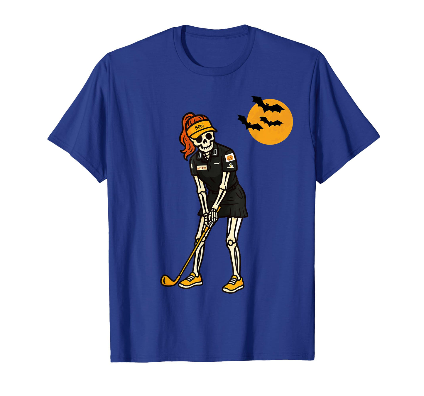 Halloween Golf Skeleton Vintage Funny Golf Halloween T-Shirt