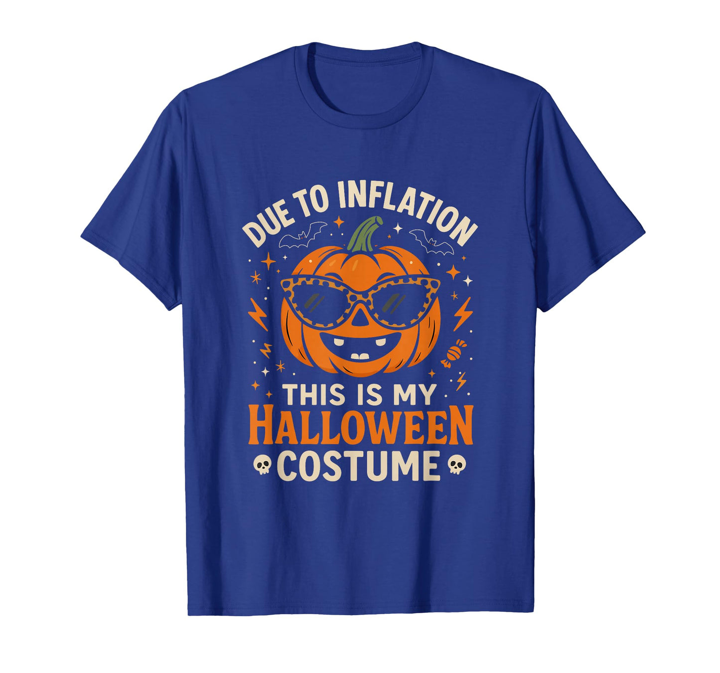 Due to Inflation Funny Pumpkin Halloween Costume T-Shirt