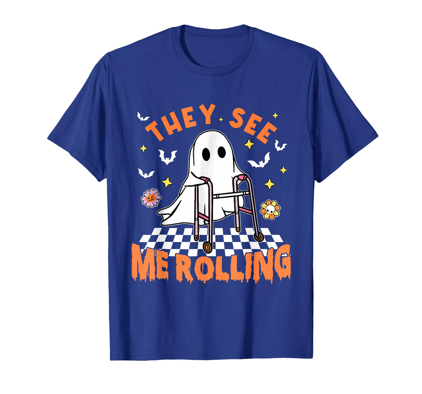 Physical Therapy Halloween They See Me Rolling Spooky PT PTA T-Shirt