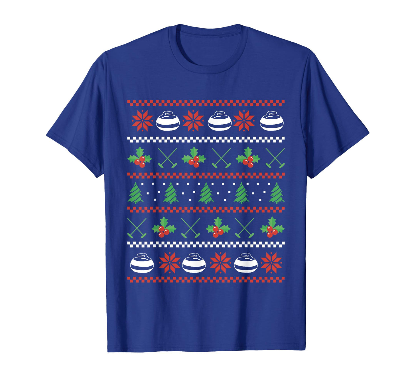 Curler Curling Stone Winter Sports Curling Christmas T-Shirt