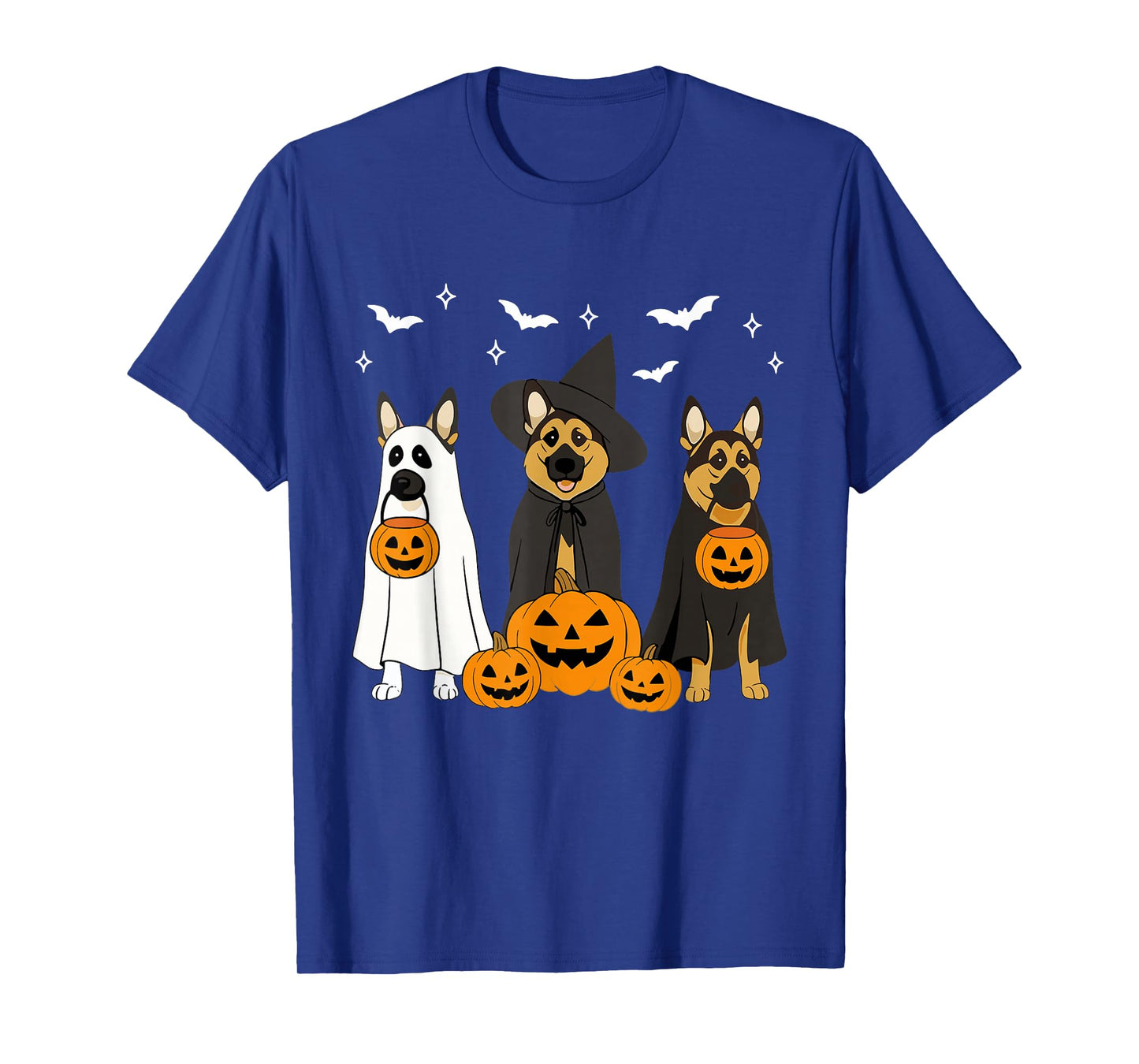 Witch German Shepherd Halloween German Shepherd Dog Mom T-Shirt
