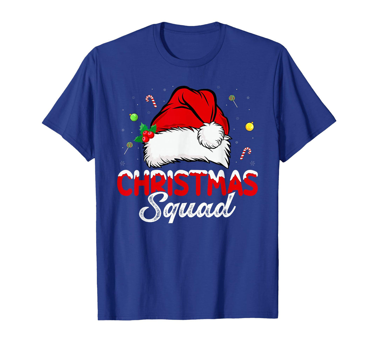 Matching Family Group Santa Christmas Squad Pajamas T-Shirt