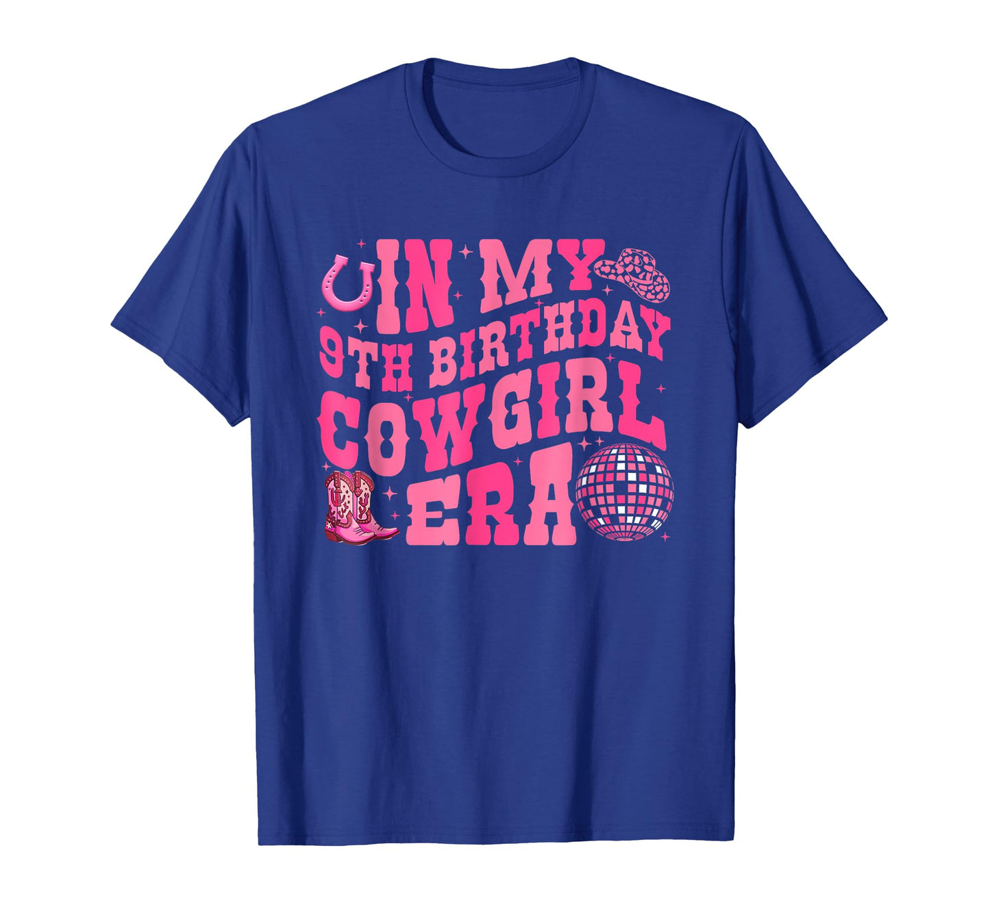 In My 9 Year Old Cowgirl Era 9th Birthday Rodeo Cowgirl T-Shirt