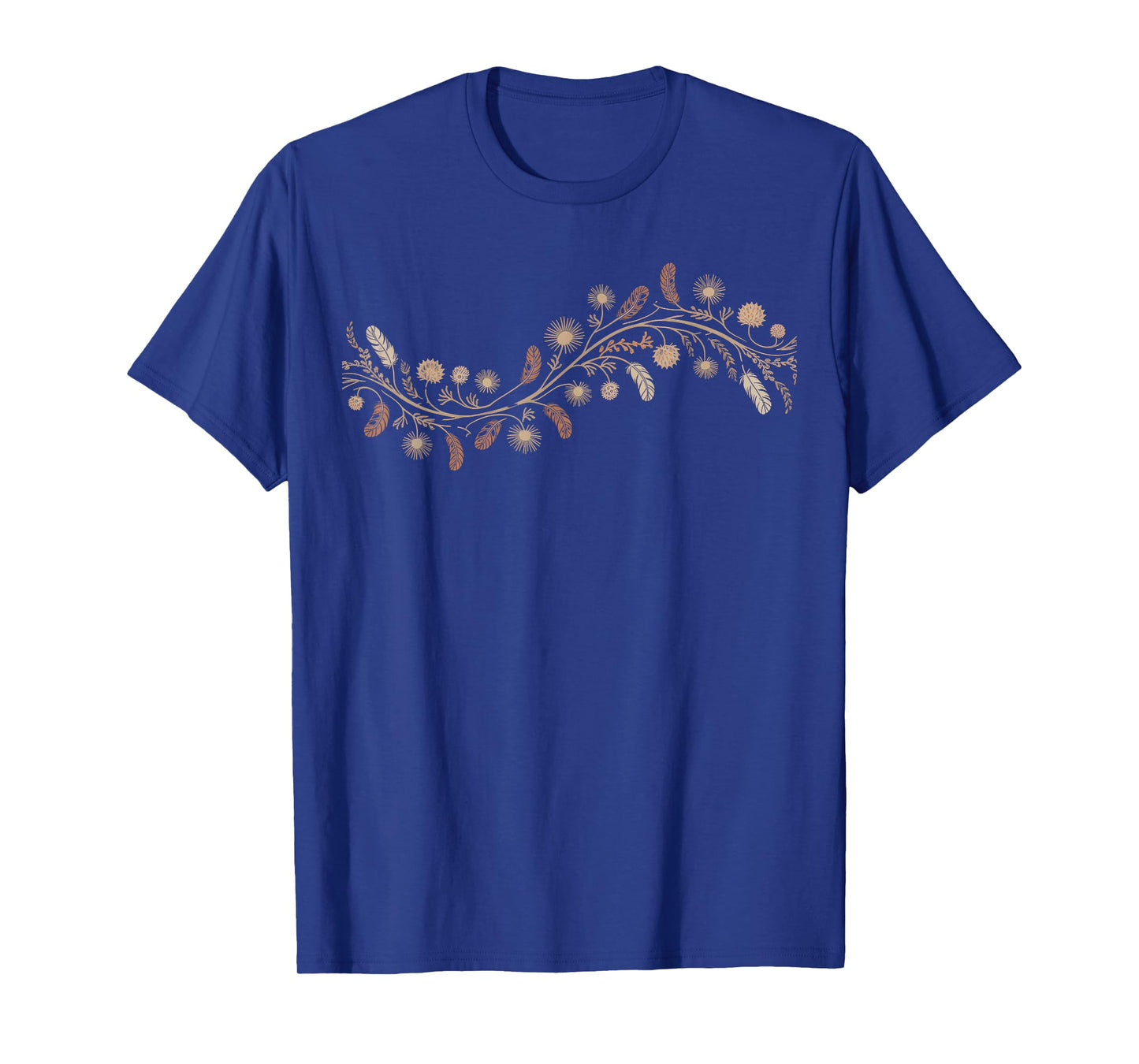Floral Women TShirt Vintage Boho Wildflower Botanical Flower T-Shirt