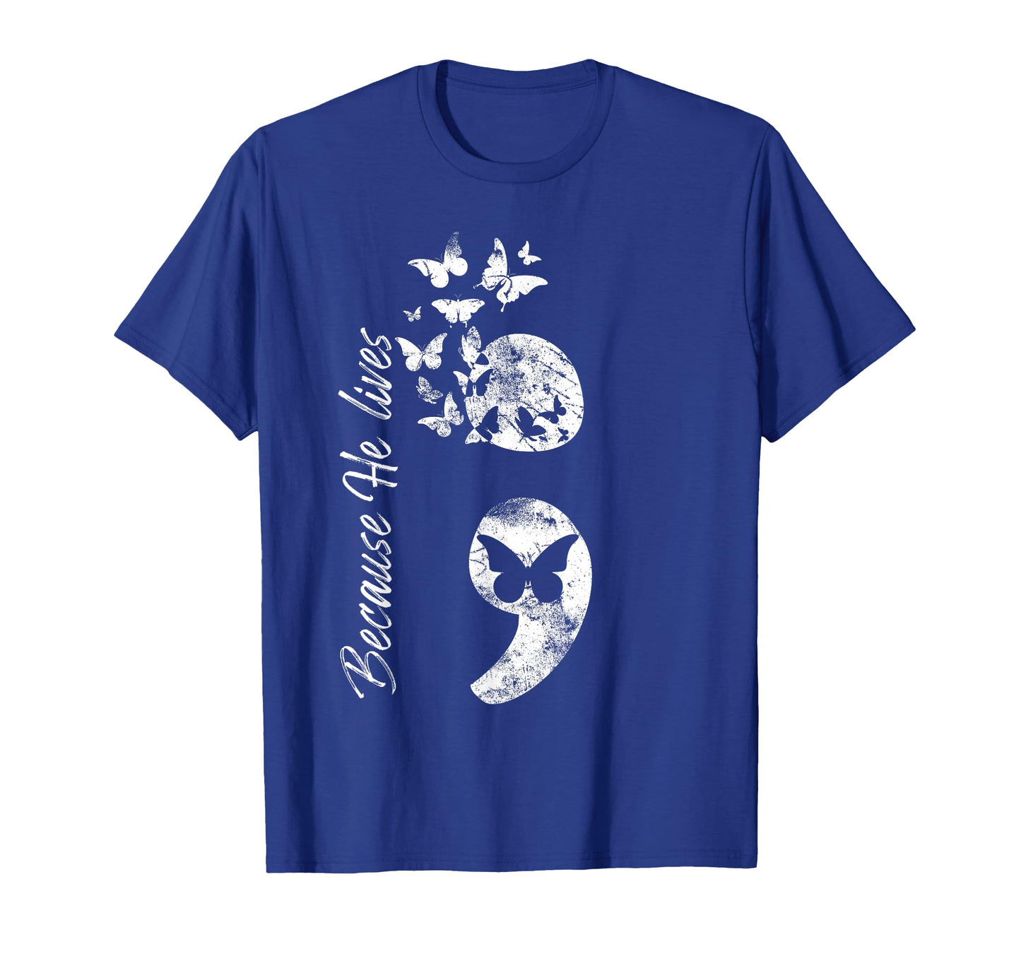 Christian Suicide Prevention Awareness Semicolon Gift Tee T-Shirt