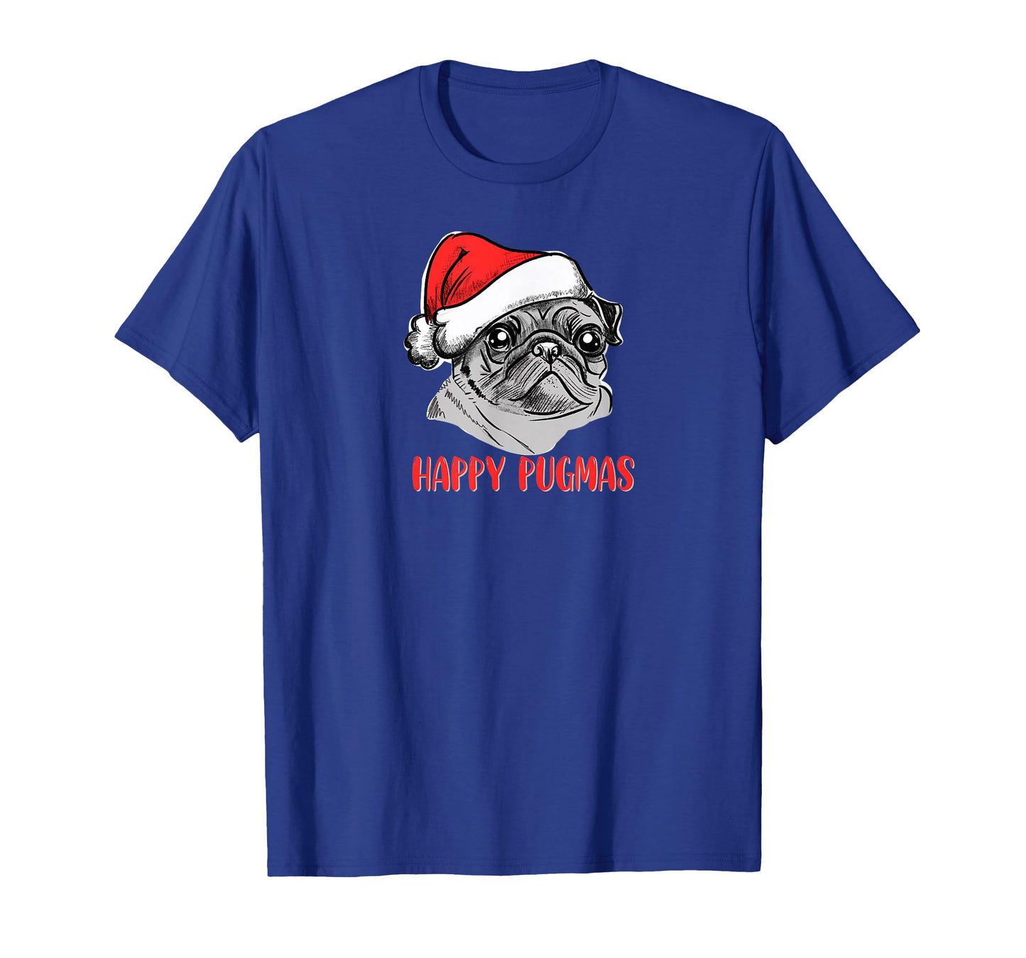 Pug Santa Happy Pugmas T-Shirt
