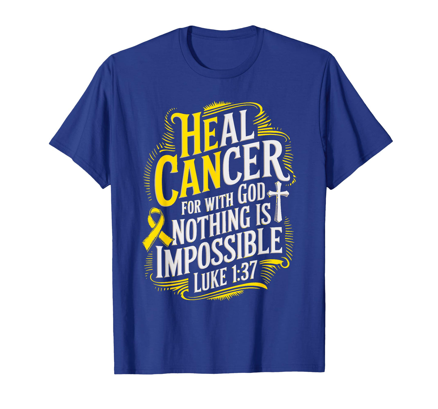 Heal Cancer Survivor Childhood Cancer Awareness T-Shirt