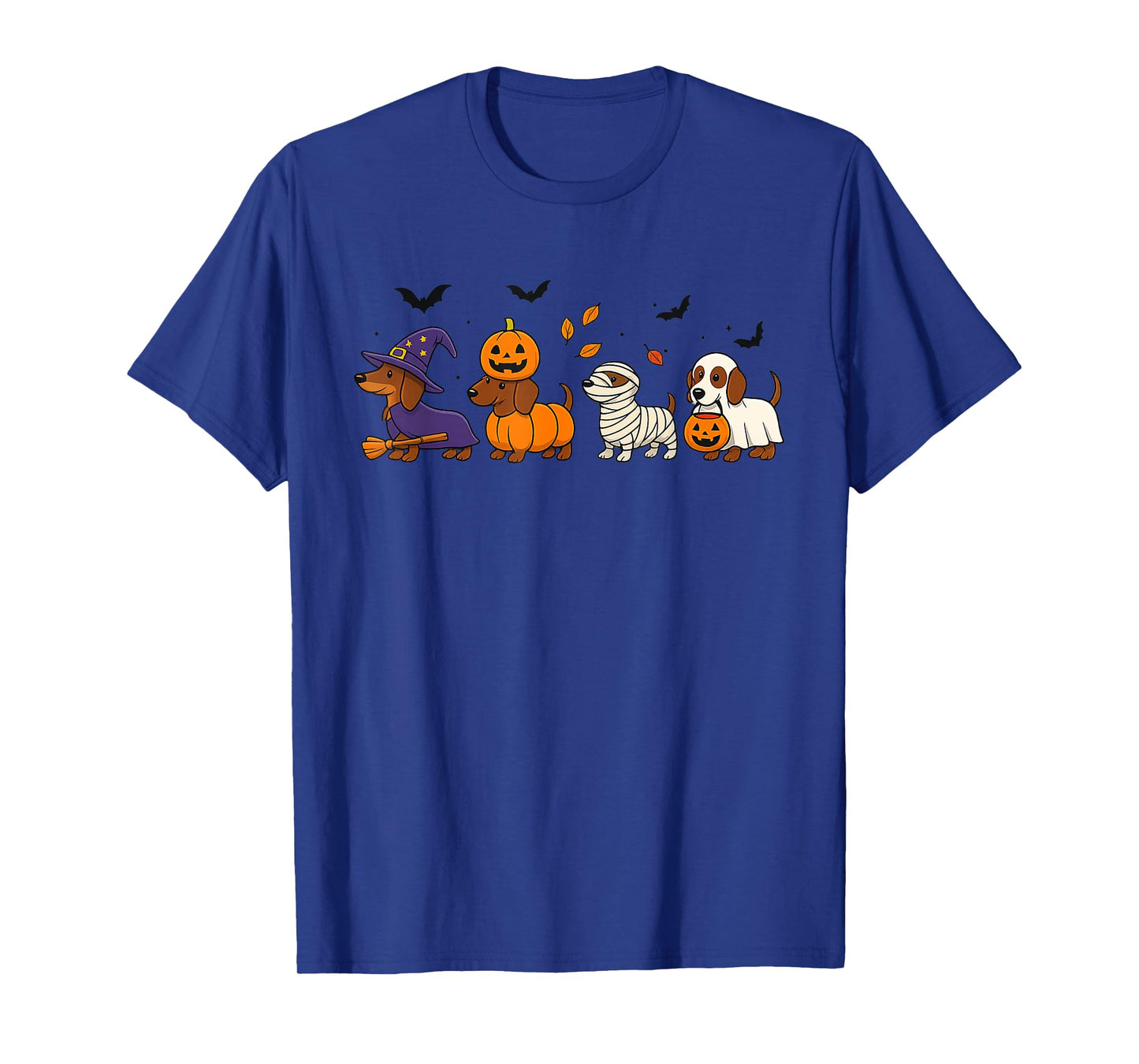 Weiner Dog Witch Happy Halloweenie Cute Halloween Dachshund T-Shirt