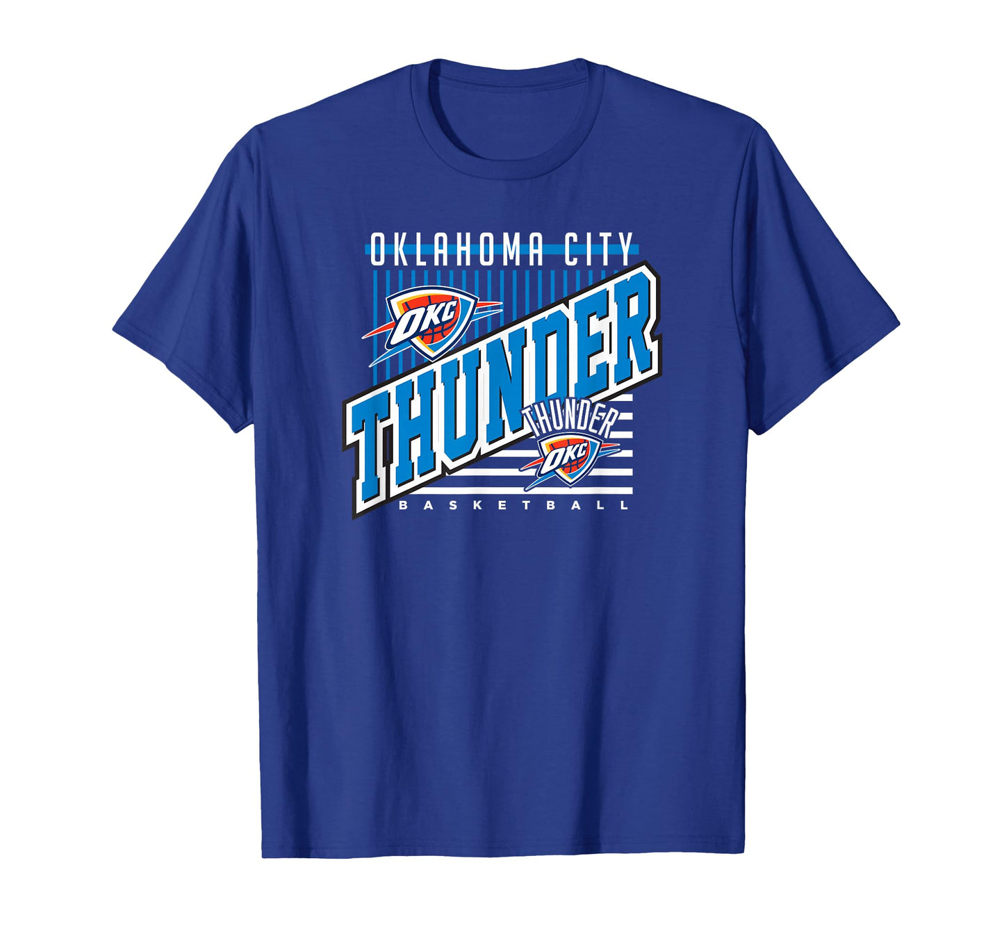 Oklahoma City Thunder NBA Team T-Shirt - Black, Small, Unisex-Adults & Unisex-Kids