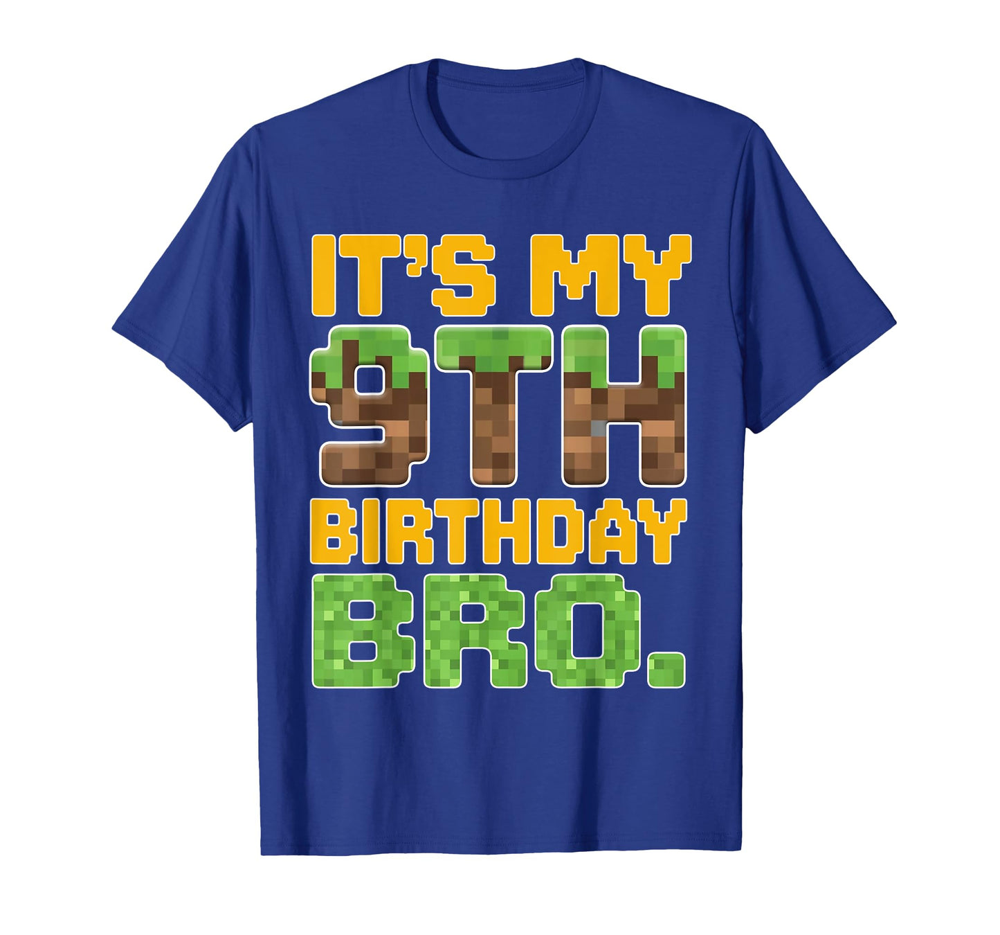 Funny Birthday Boy It's My 9th Birthday Video Game Pixel T-Shirt