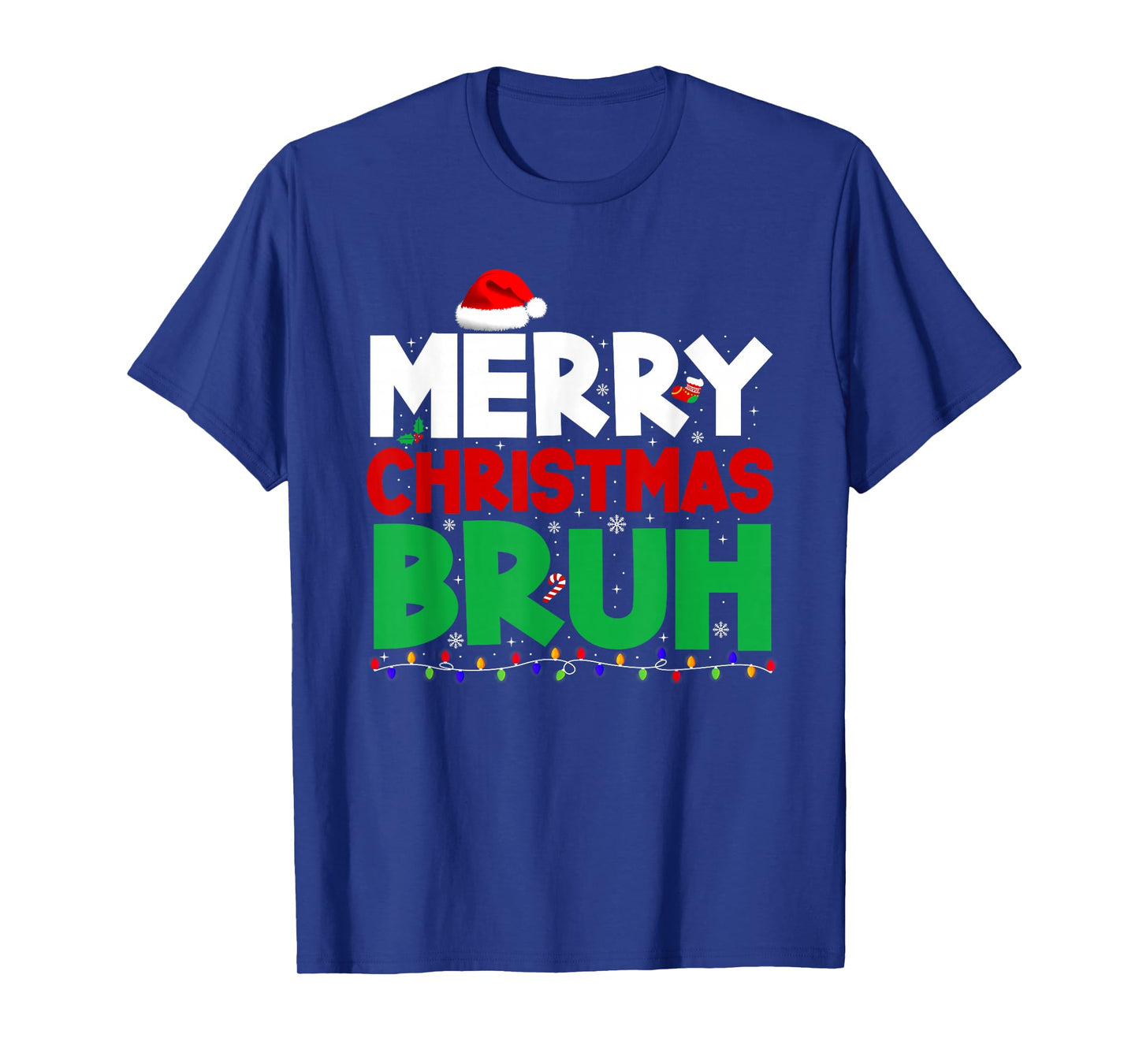 Merry Christmas Bruh Meme Funny Saying Boys Men Teens Kids T-Shirt