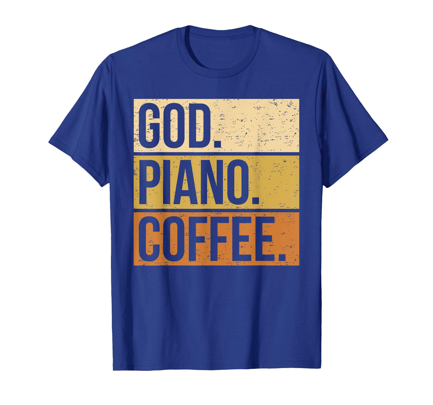 Piano Player Christian Musician Church Jesus I God Coffee T-Shirt