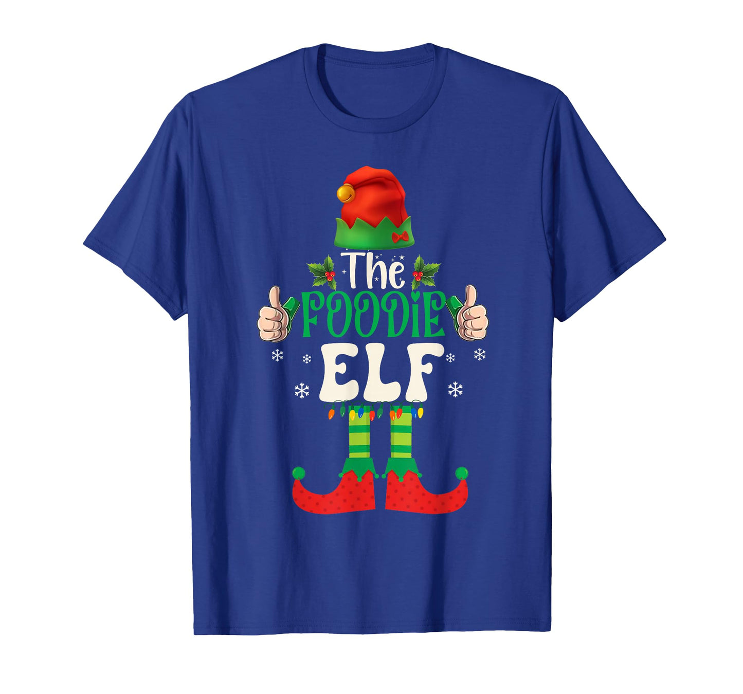 Funny The Foodie Elf Group Matching Family Christmas 2025 T-Shirt