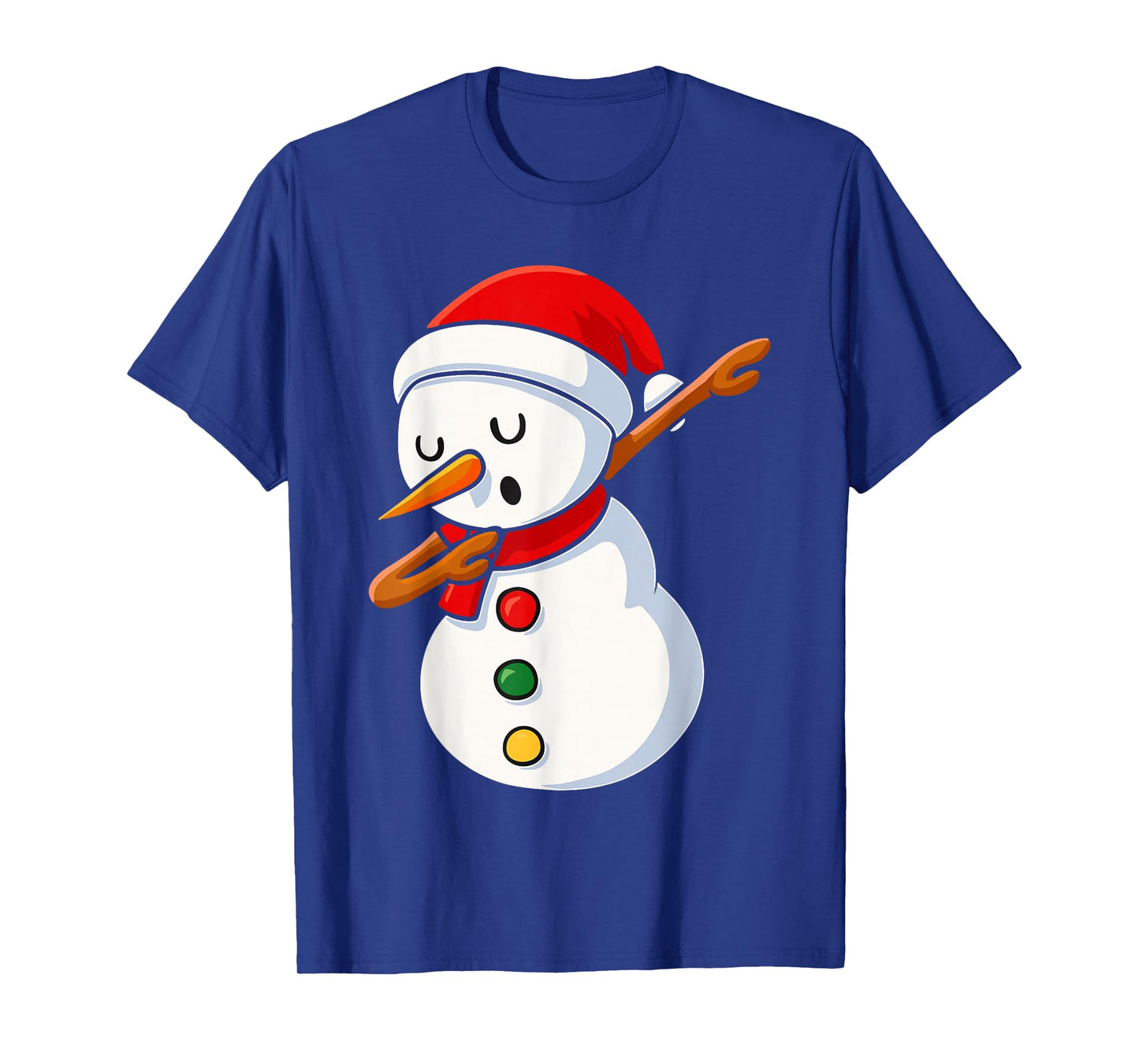 Dabbing Snowman Costume, Kids Christmas Santa Hat T-Shirt
