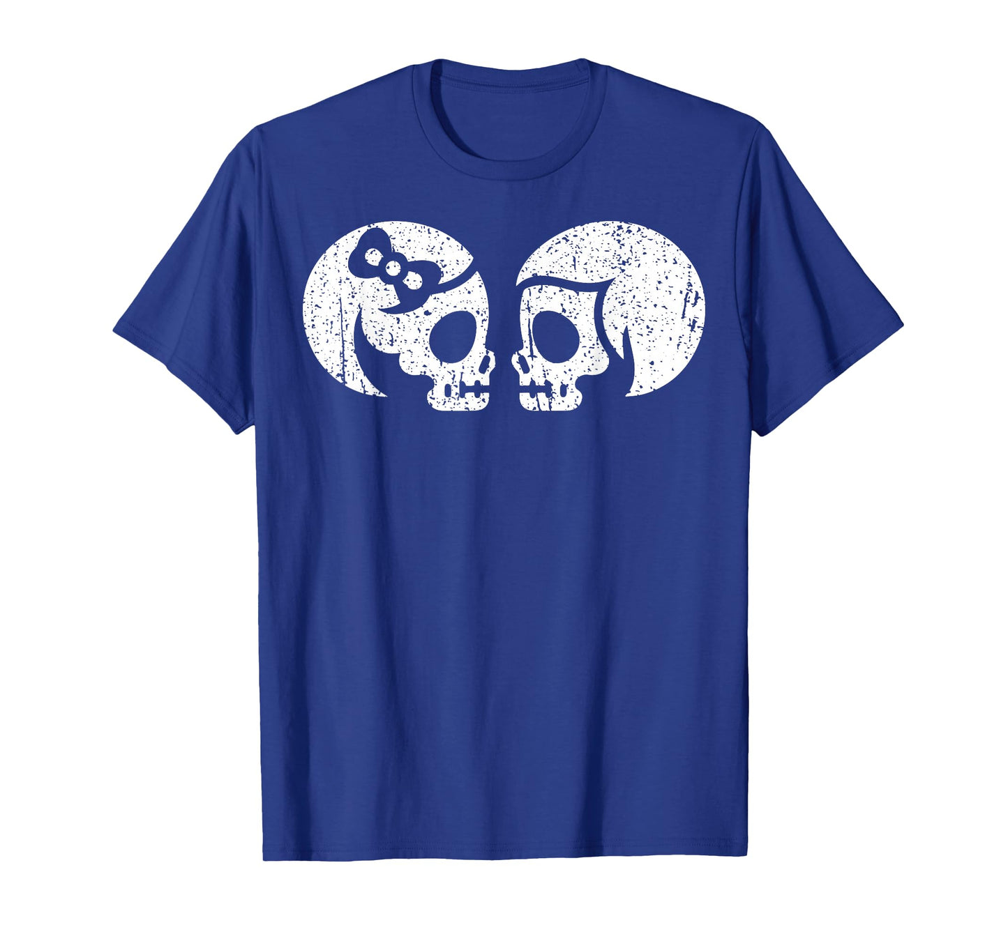 Halloween Couple Skulls - Halloween T-Shirt