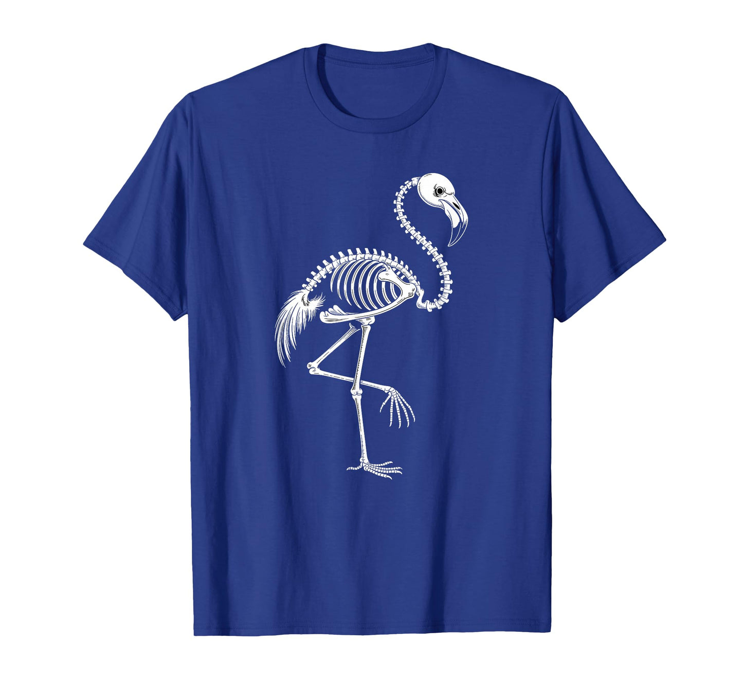 Amazing Spooky Creepy Halloween Flamingo Skeleton T-Shirt