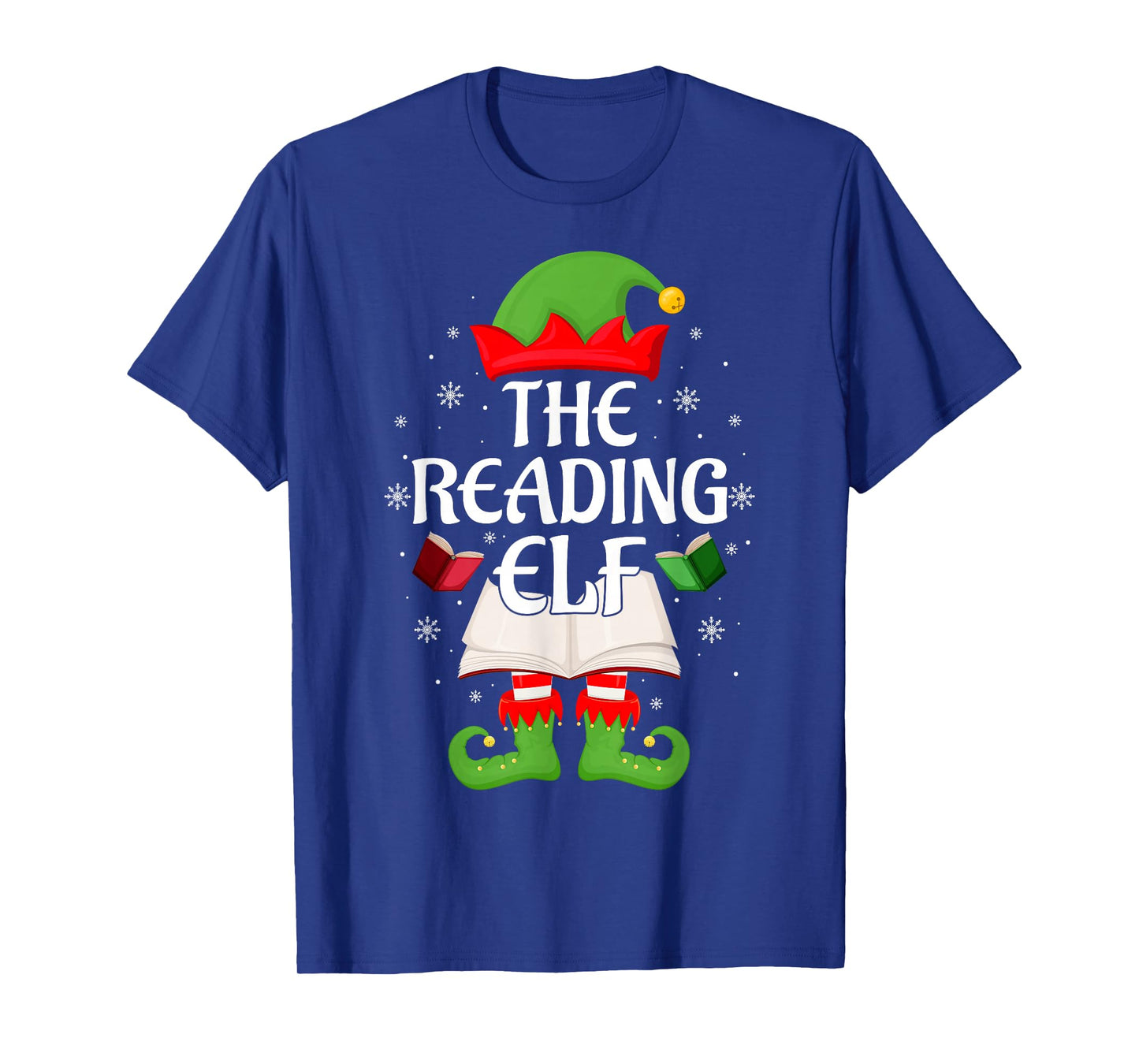 Reading Elf Xmas Matching Family Elf Squad Christmas T-Shirt