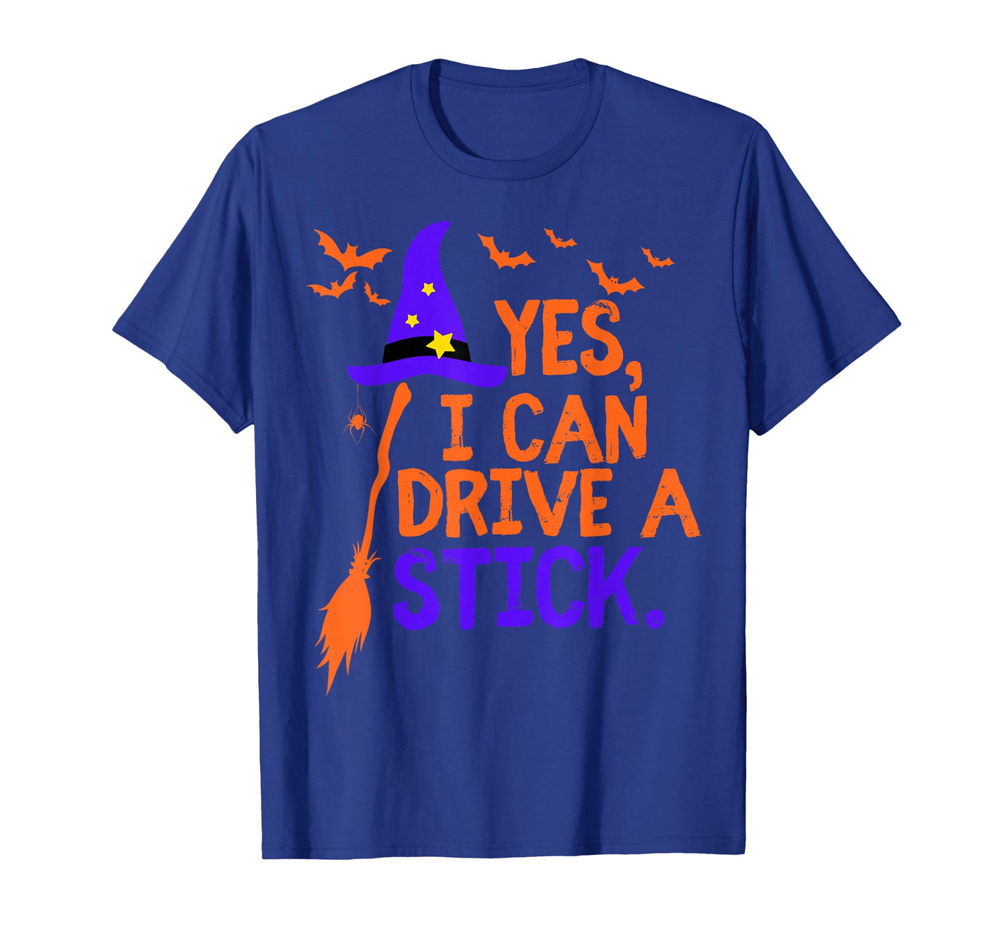 Funny Yes I Can Drive A Stick Witch for Women Cute Halloween T-Shirt