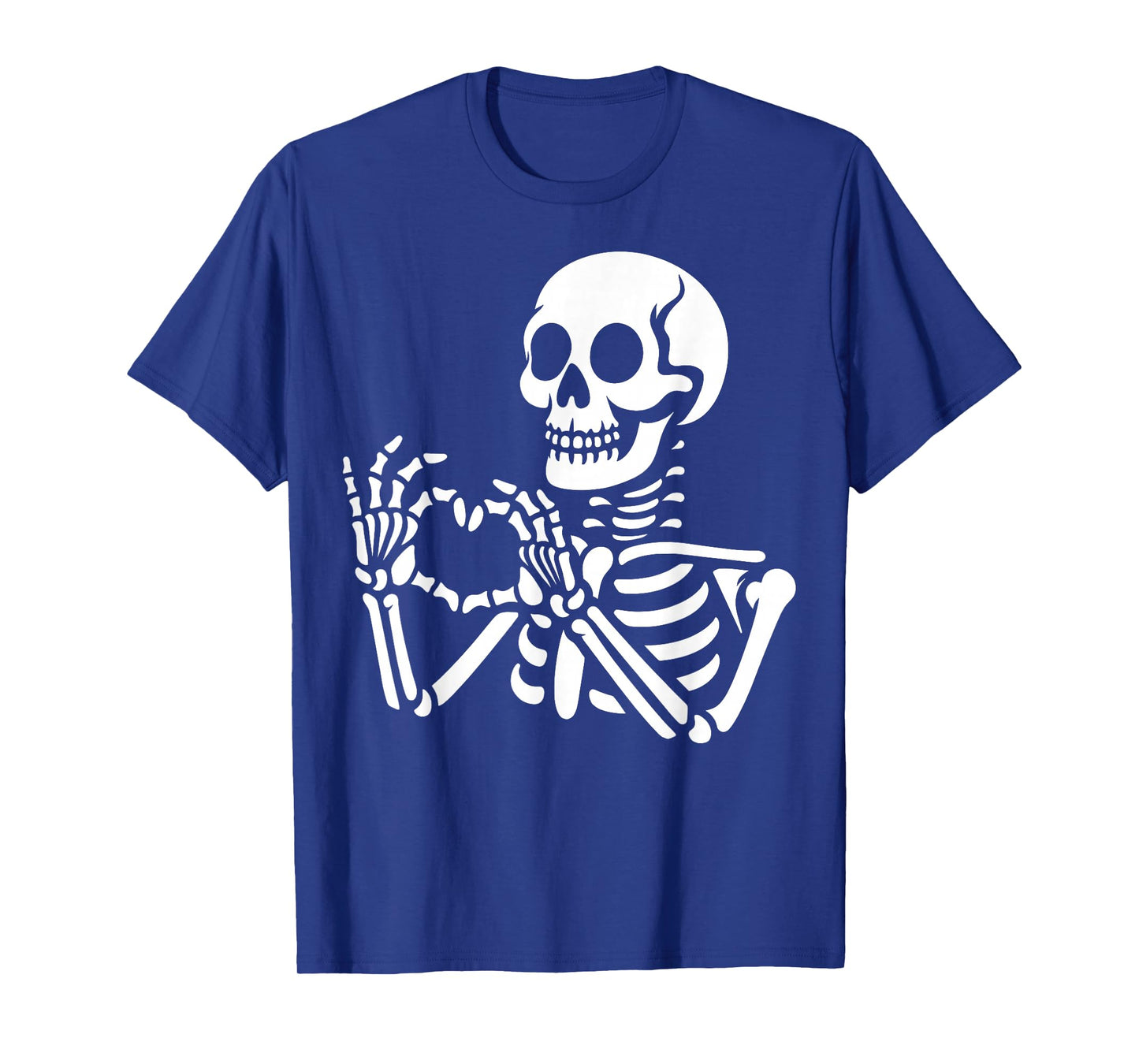 Skeleton Hands Heart Sign Retro Halloween Skeleton Hand Sign T-Shirt
