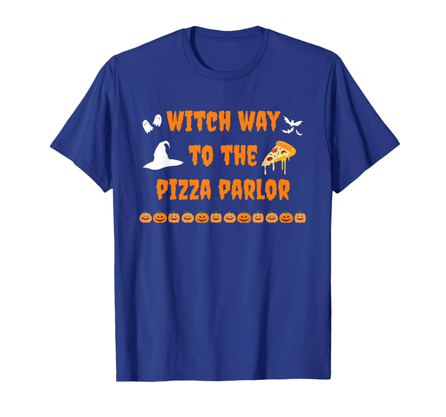 Witch Way to The Pizza Parlor Funny Restaurant Halloween T-Shirt