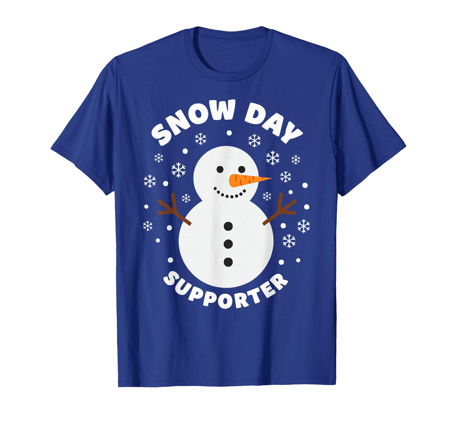 Snow Day Supporter Snowflake Funny Teacher Christmas Pajamas T-Shirt