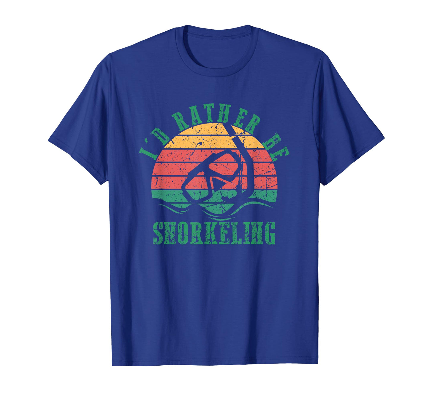 I'd Rather Be Snorkeling Funny Diving Retro Snorkeling Humor T-Shirt