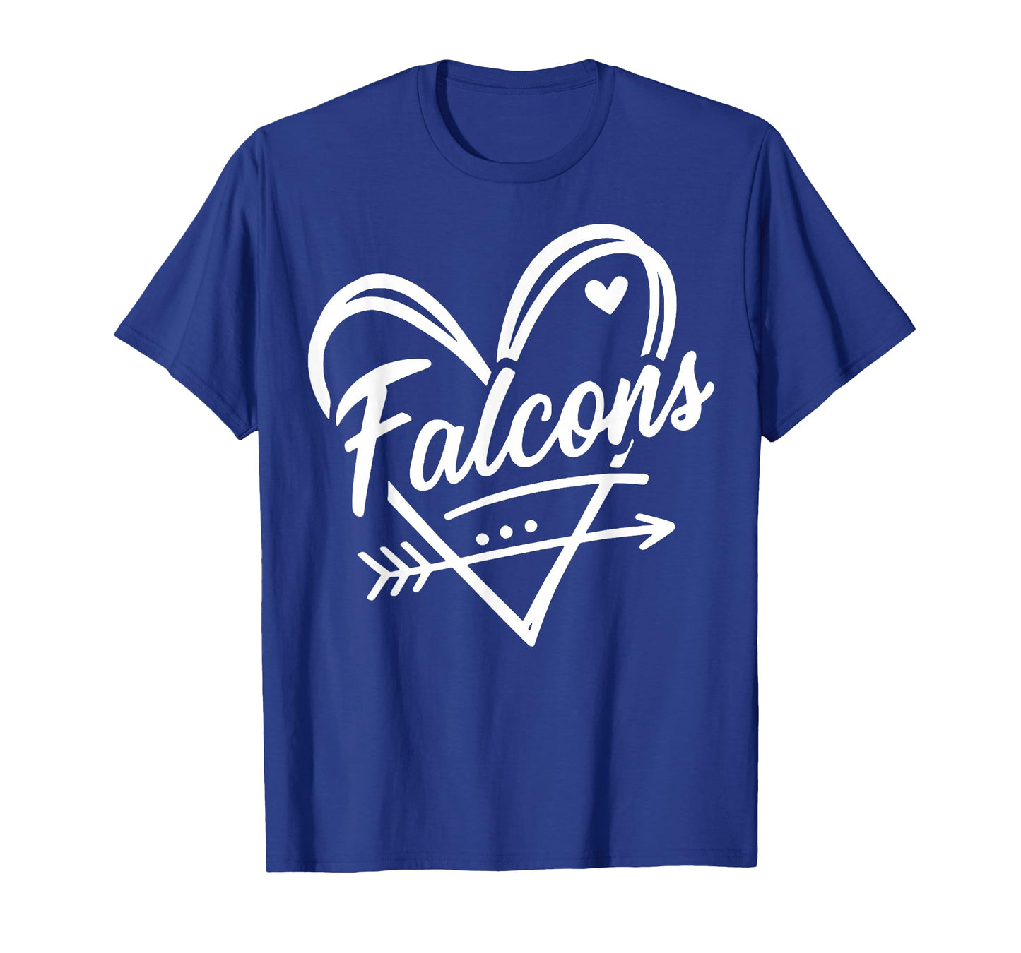 Vintage Falcons Heart Retro Gift for Men Women Kid Boy Girl T-Shirt
