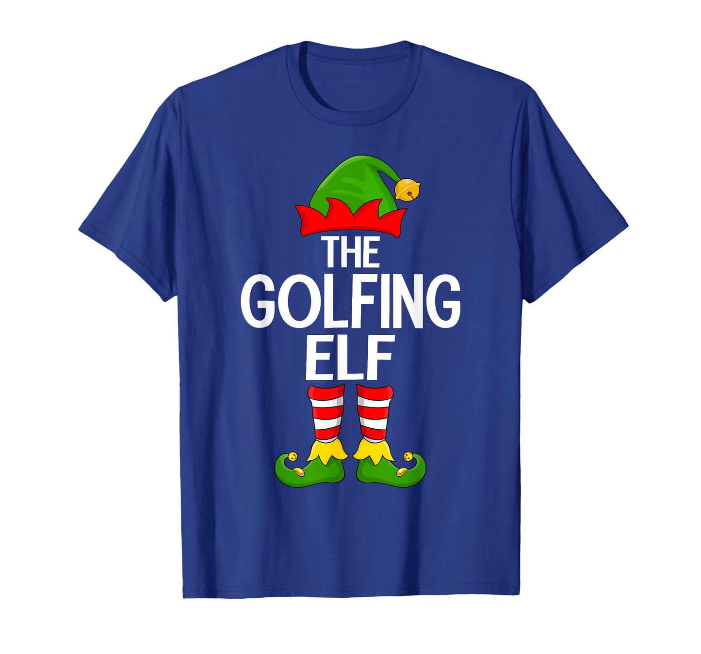 Golfing Elf Xmas Matching Family Elf Squad Christmas T-Shirt