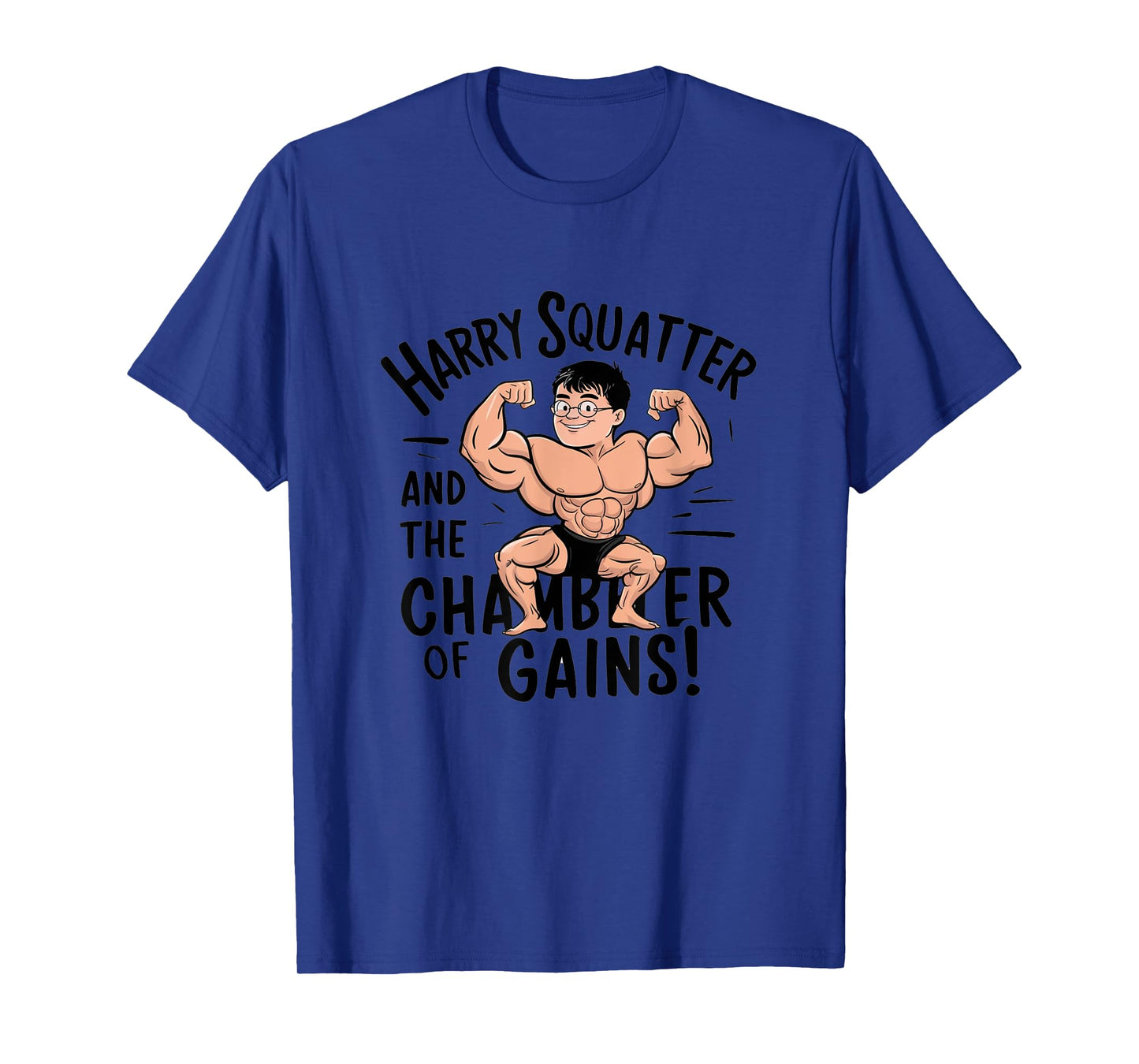 Funny Leg Day Harry Squatter Workout Gym T-Shirt